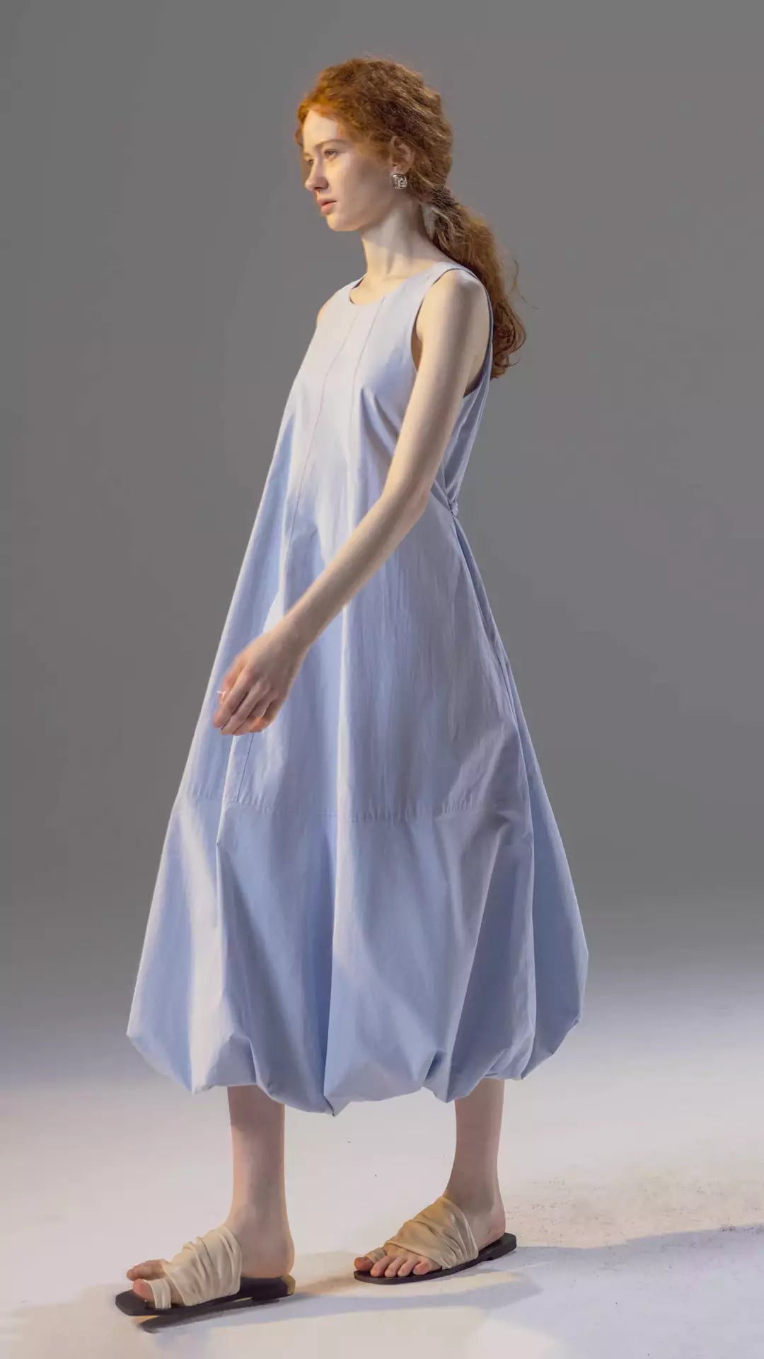 Reversible Tie-Up Puffy Cloud Dress