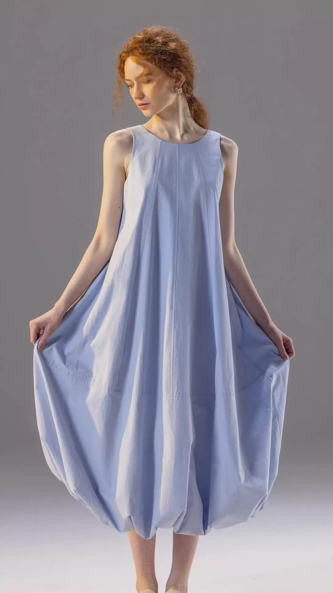 Reversible Tie-Up Puffy Cloud Dress