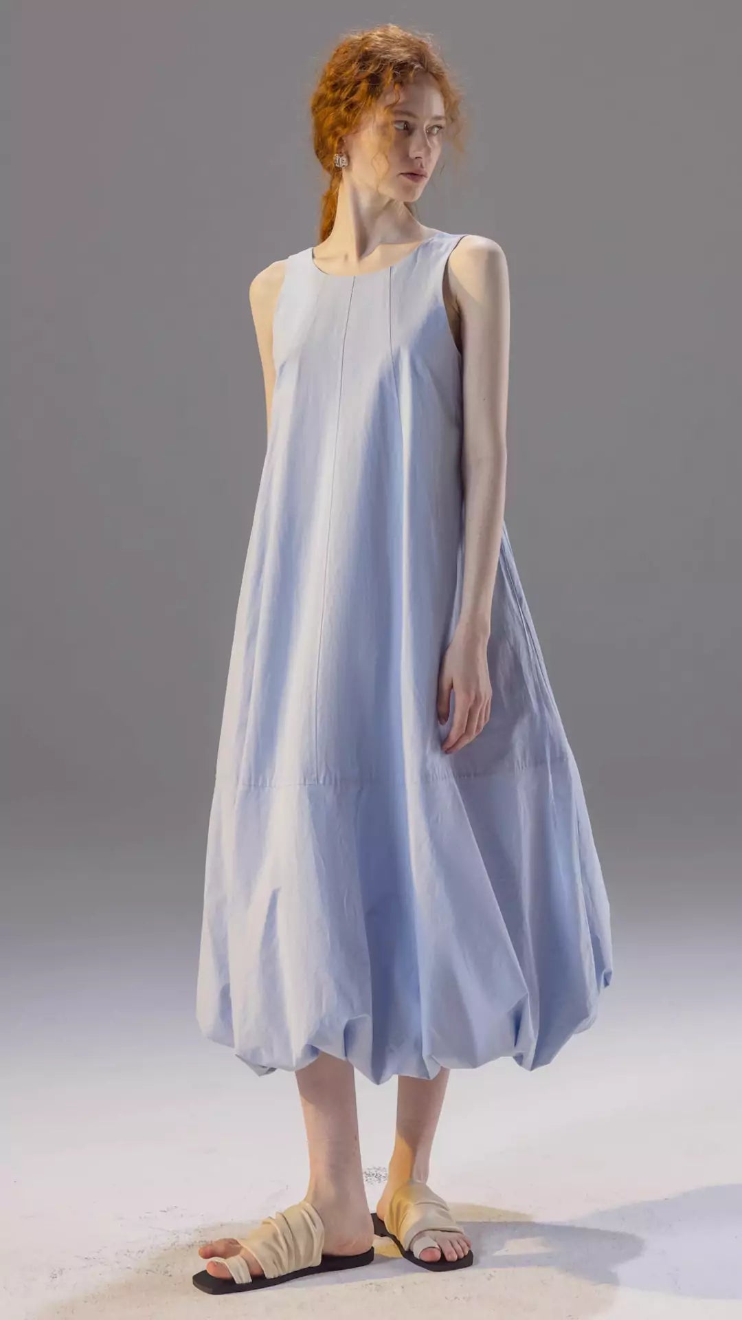 Reversible Tie-Up Puffy Cloud Dress