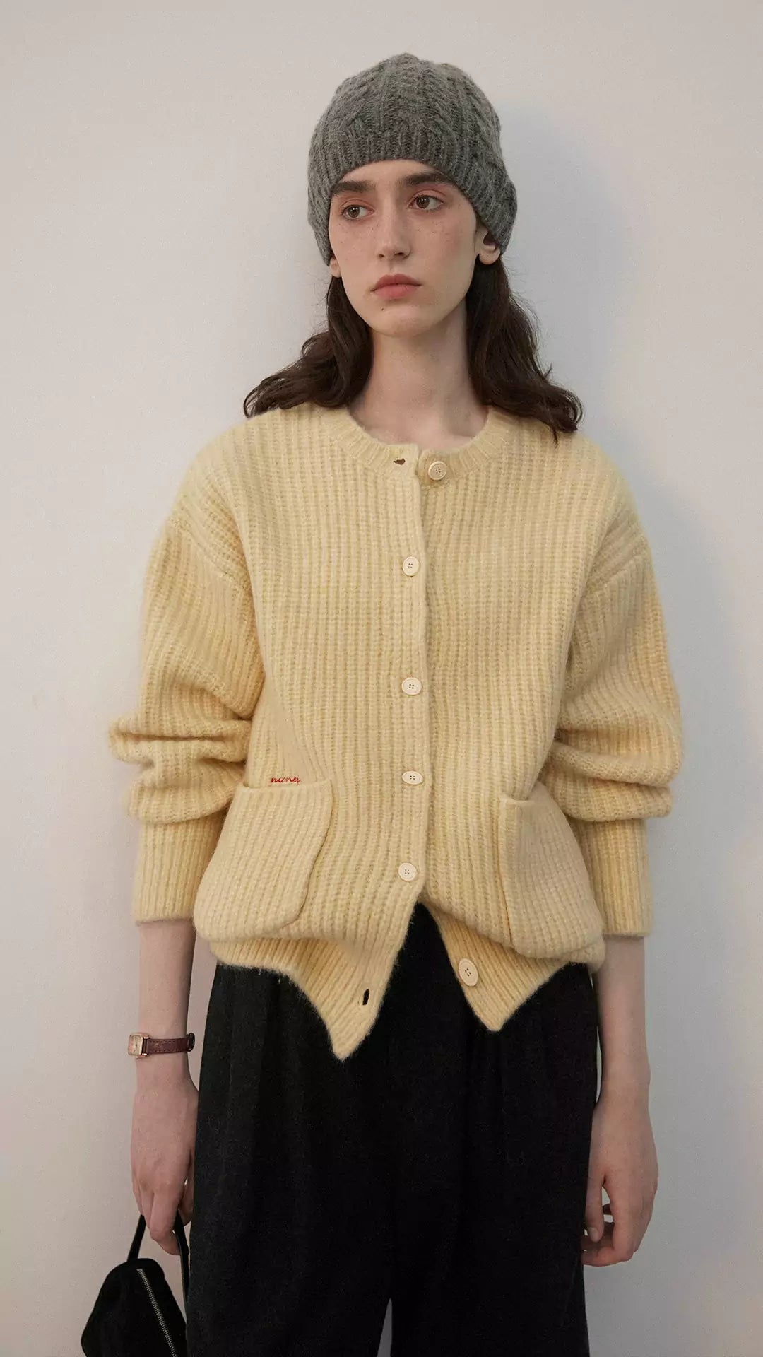 Small Drop Shoulder Cozy Cardigan