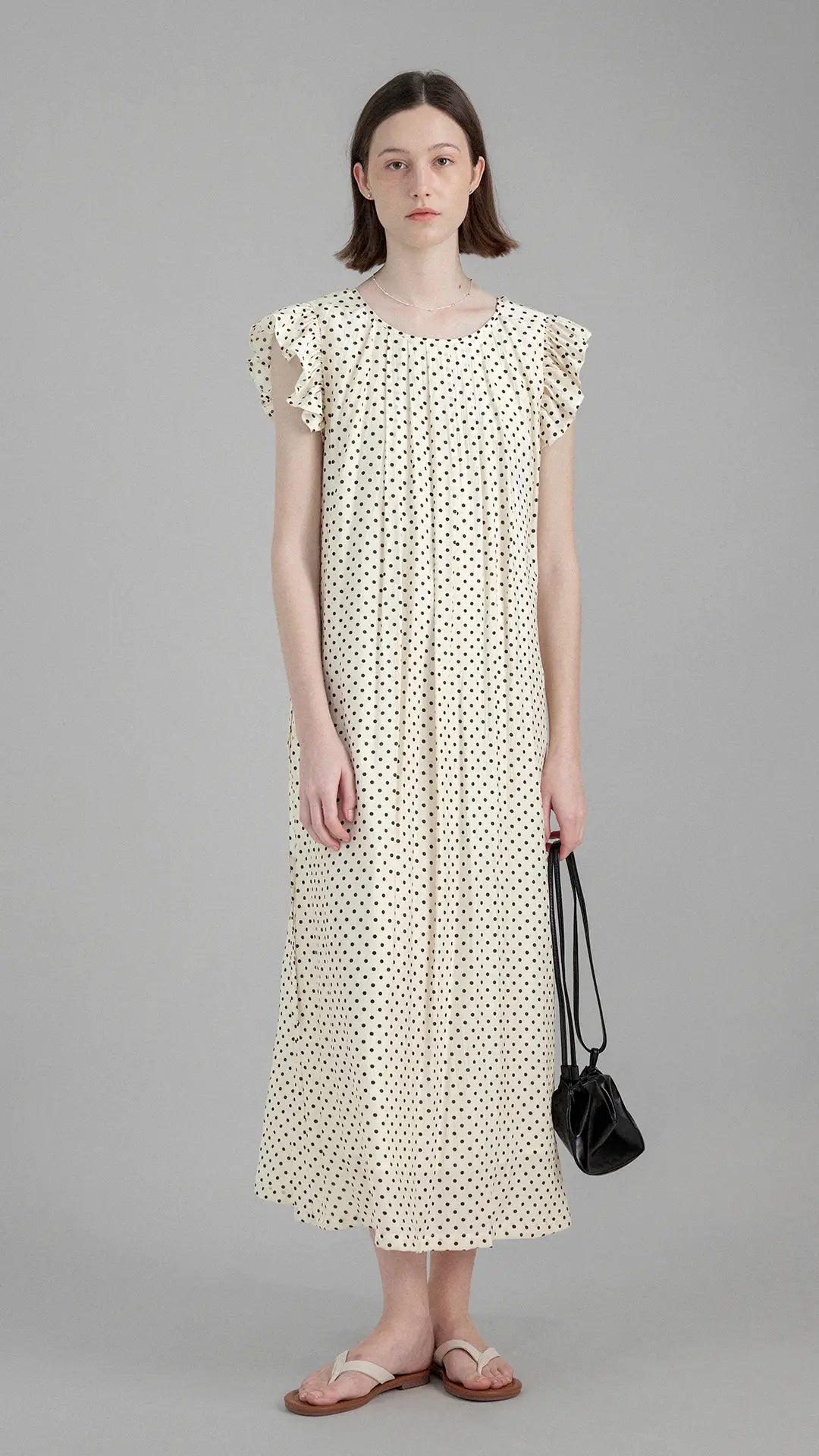 Loose Polka Dot Print Dress