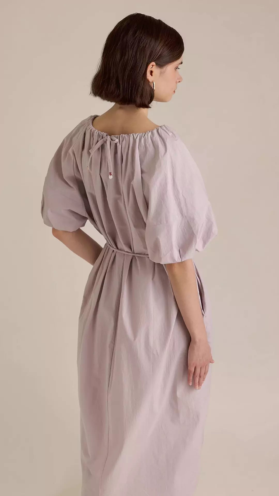 Elegant Retro Puff Sleeve Dress