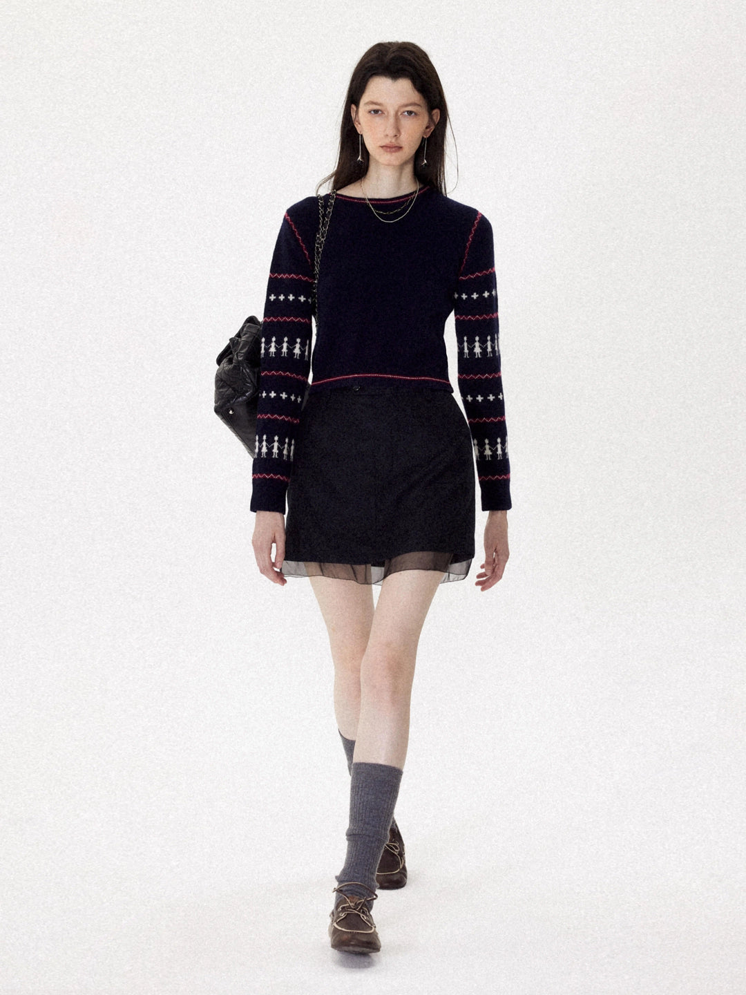 Retro Casual Isle Pullover Knit Sweater