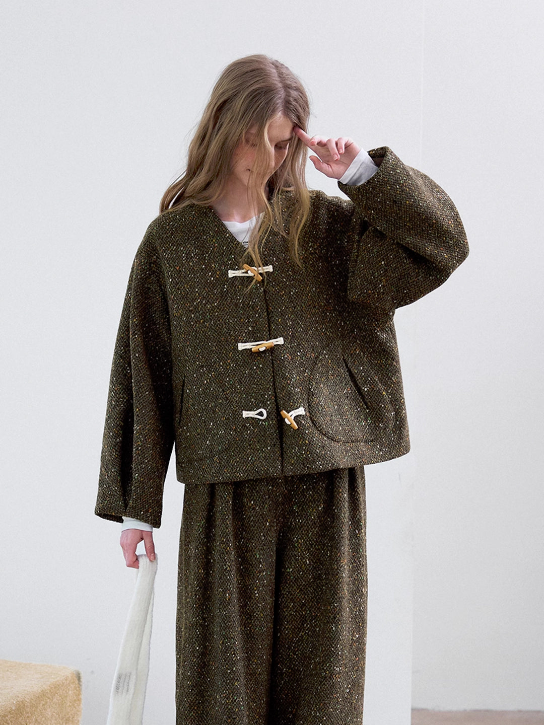 Retro Nordic Style Merino Wool Coat