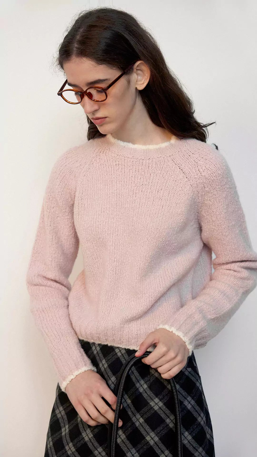 Crew Neck Pullover Knit Sweater