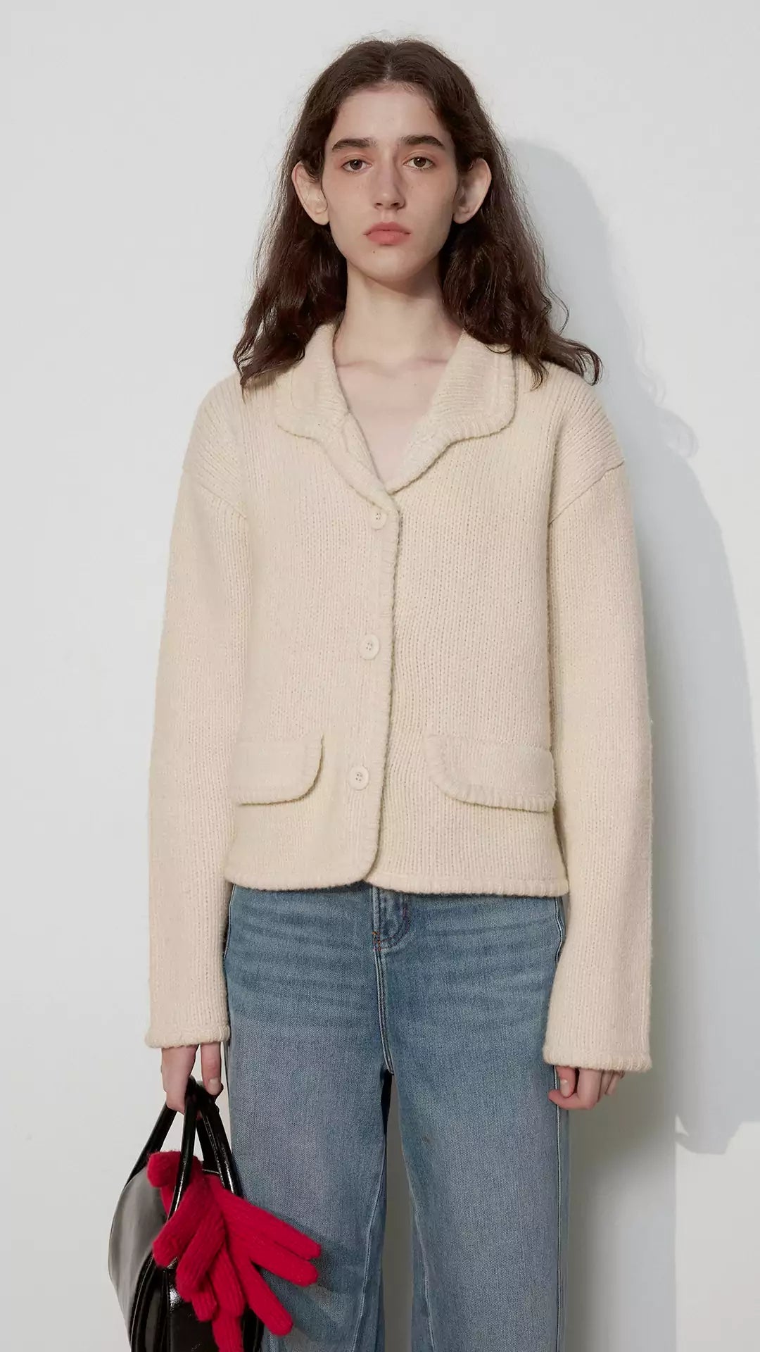 Pure Wool Chunky Knit Cardigan