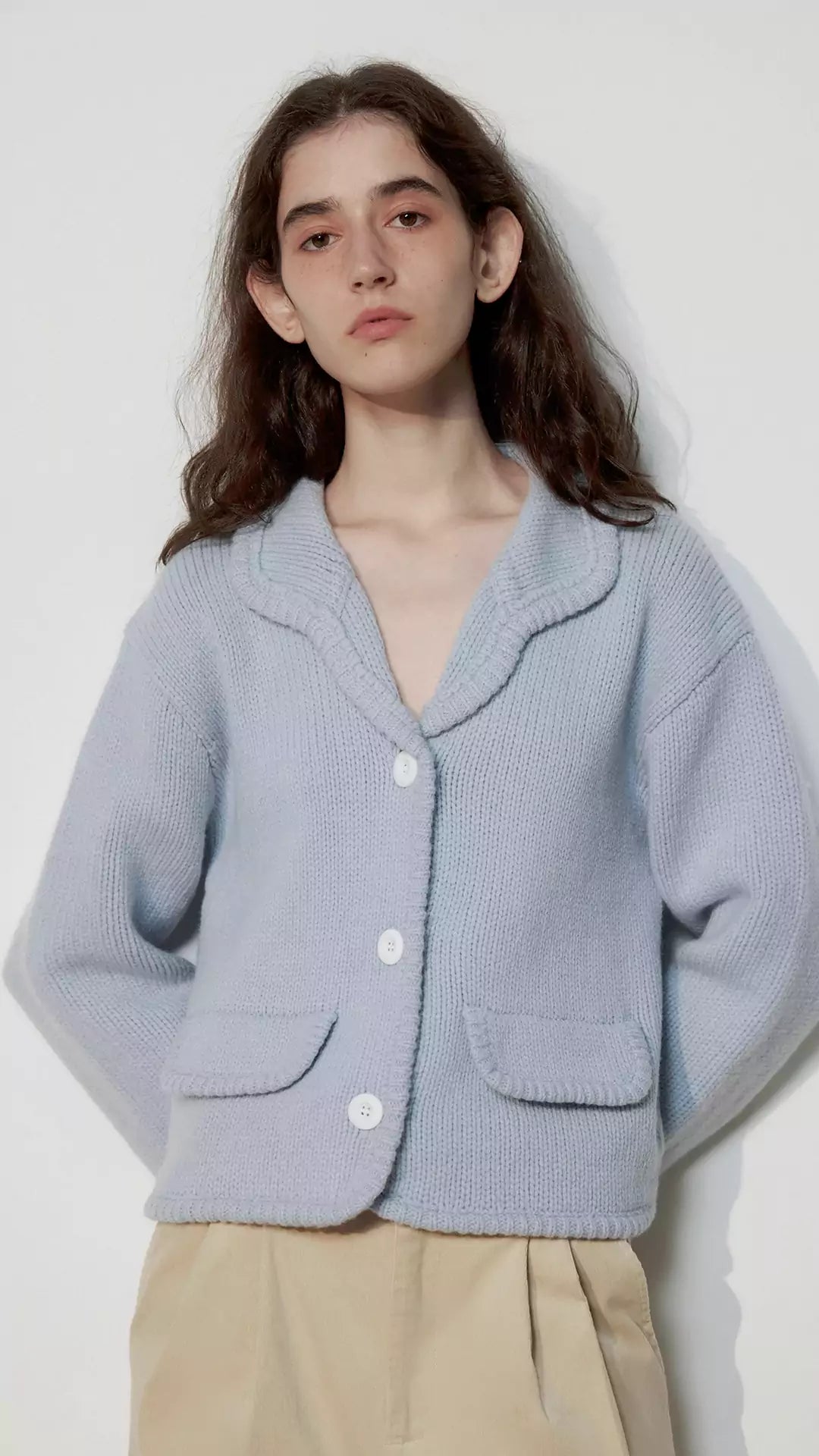 Pure Wool Chunky Knit Cardigan