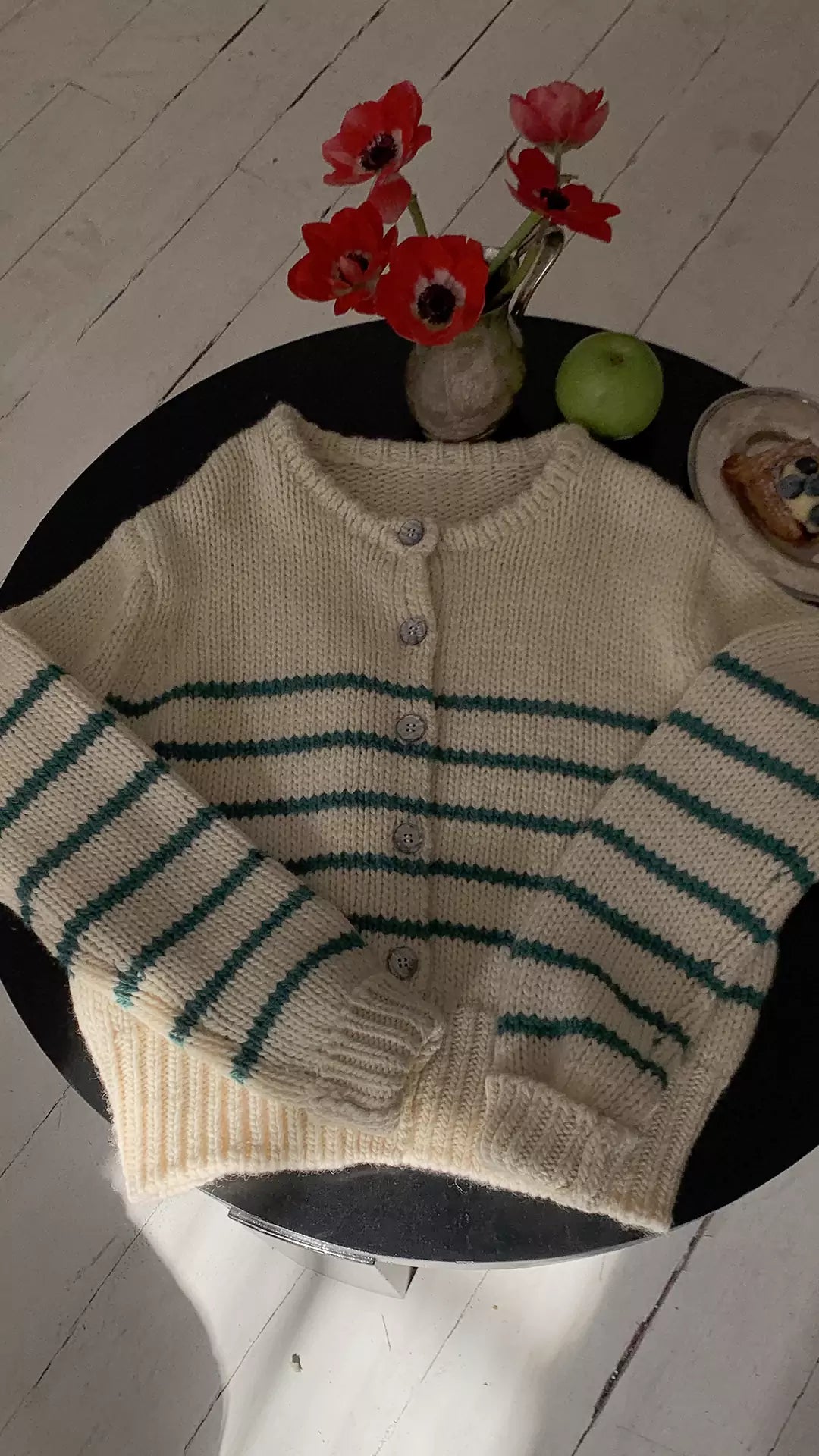 Striped Knitted Cardigan