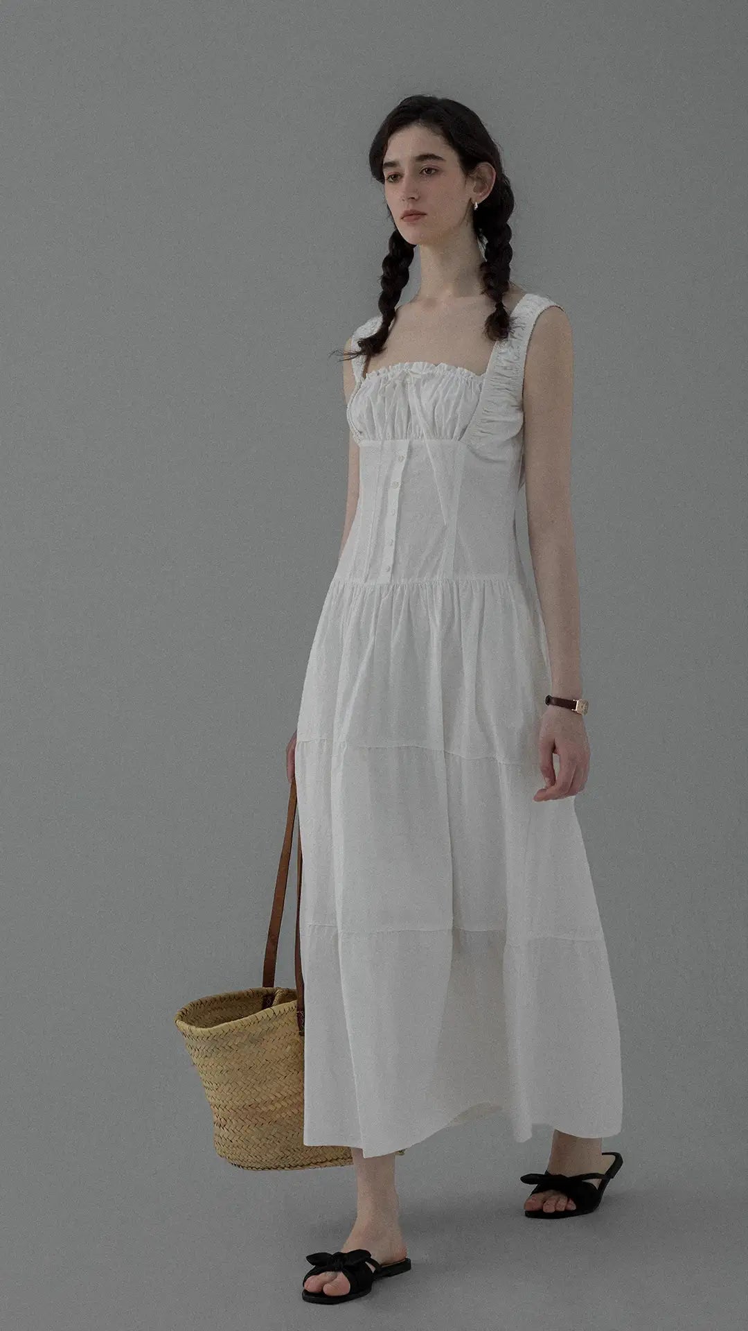 Summer Romantic White Spaghetti Strap Dress