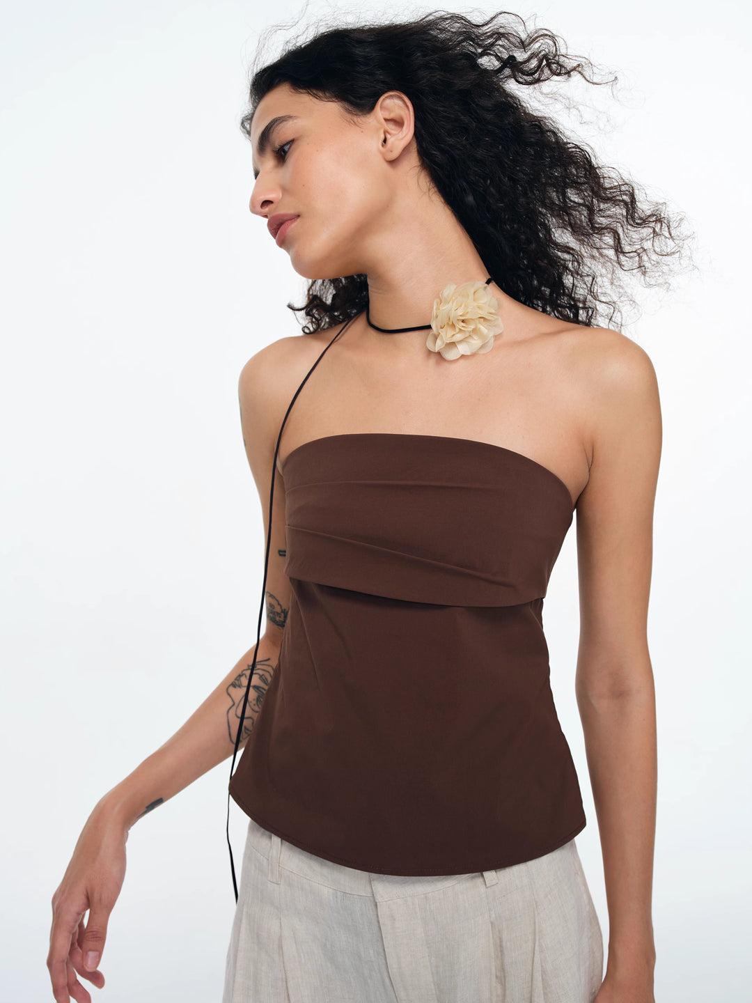 Bandeau Foldover Top