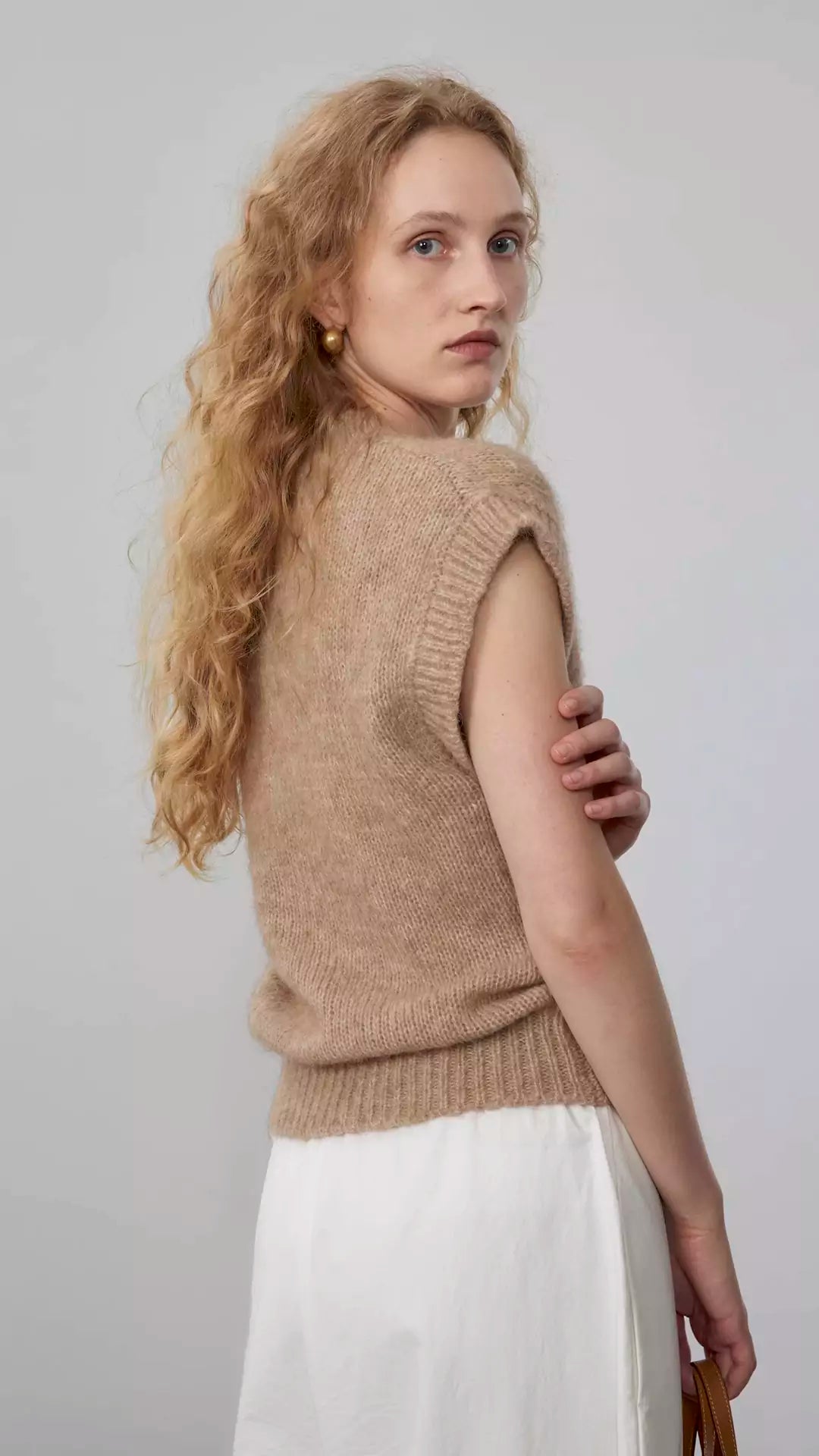 Wide-Strap Knit Vest