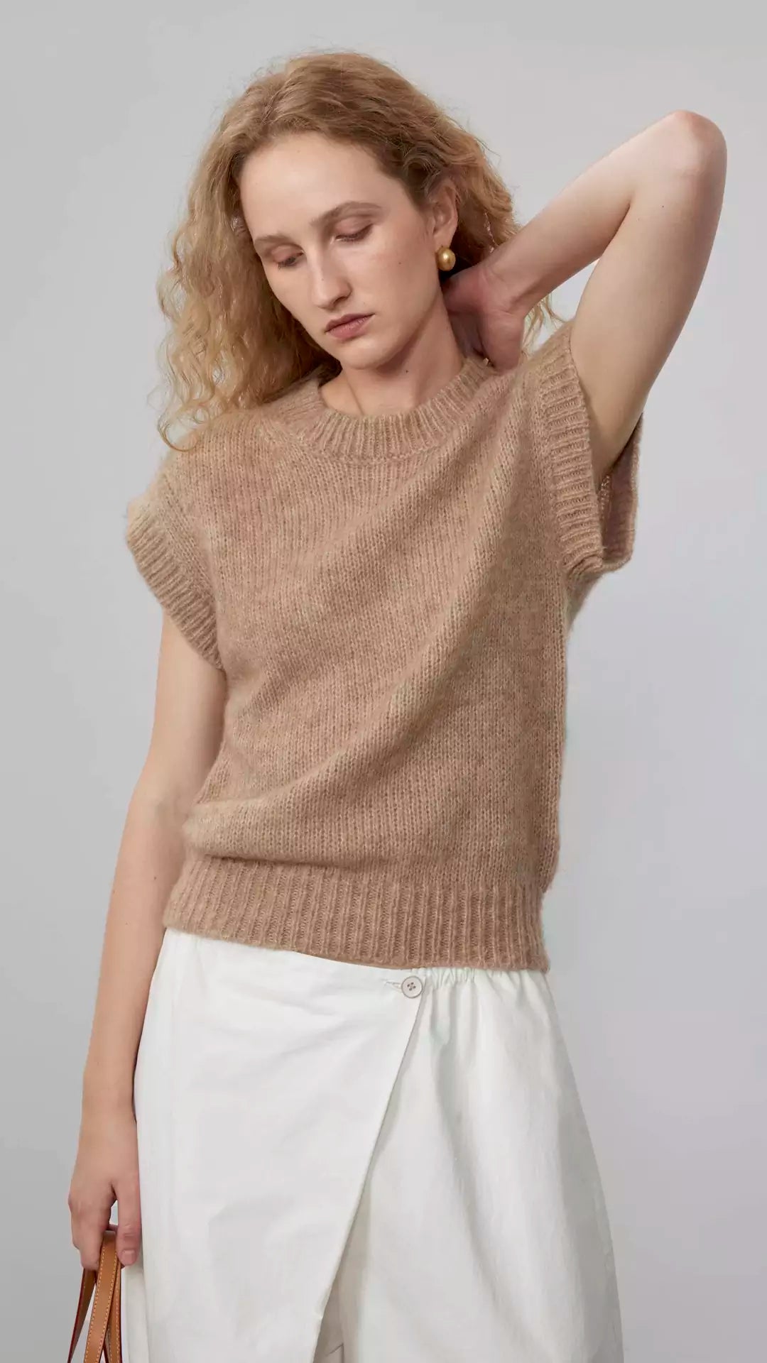 Wide-Strap Knit Vest