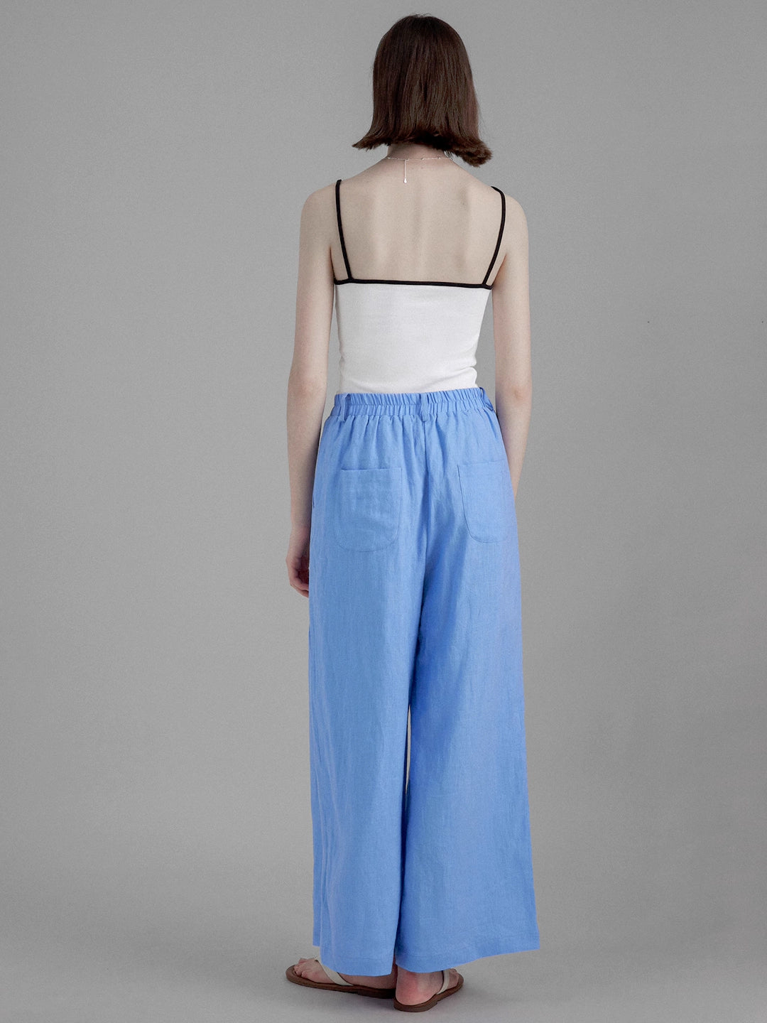 Linen Loose Flowing Wide-Leg Pants