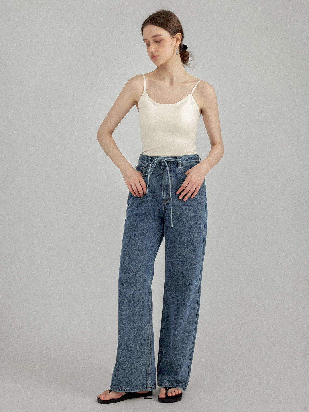 High-Waisted Wide-Leg Jeans