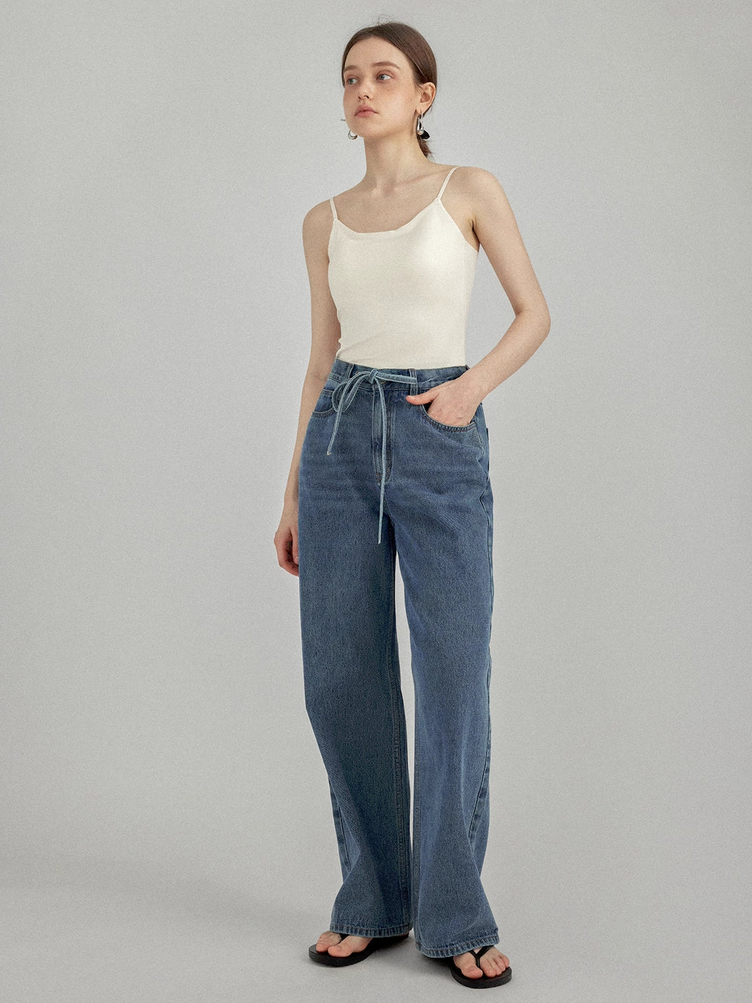 High-Waisted Wide-Leg Jeans