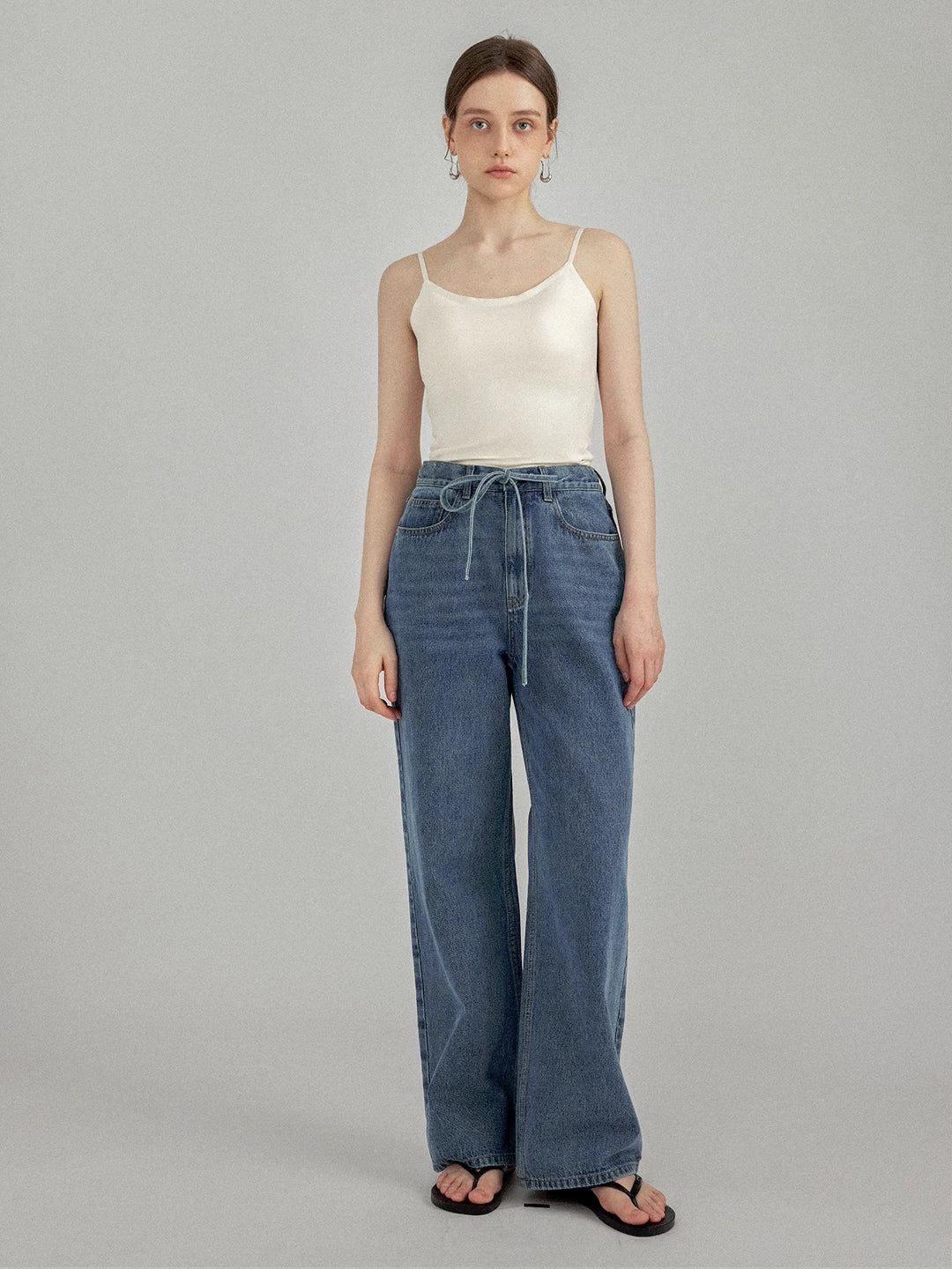 High-Waisted Wide-Leg Jeans