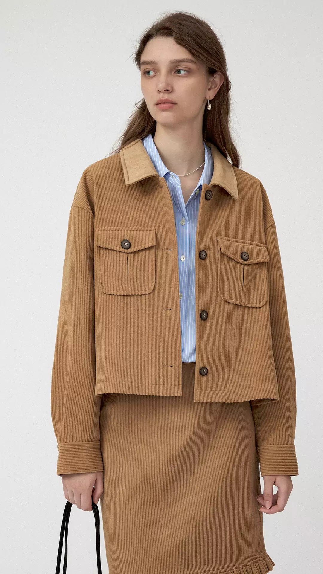 Vintage Corduroy Collar Jacket