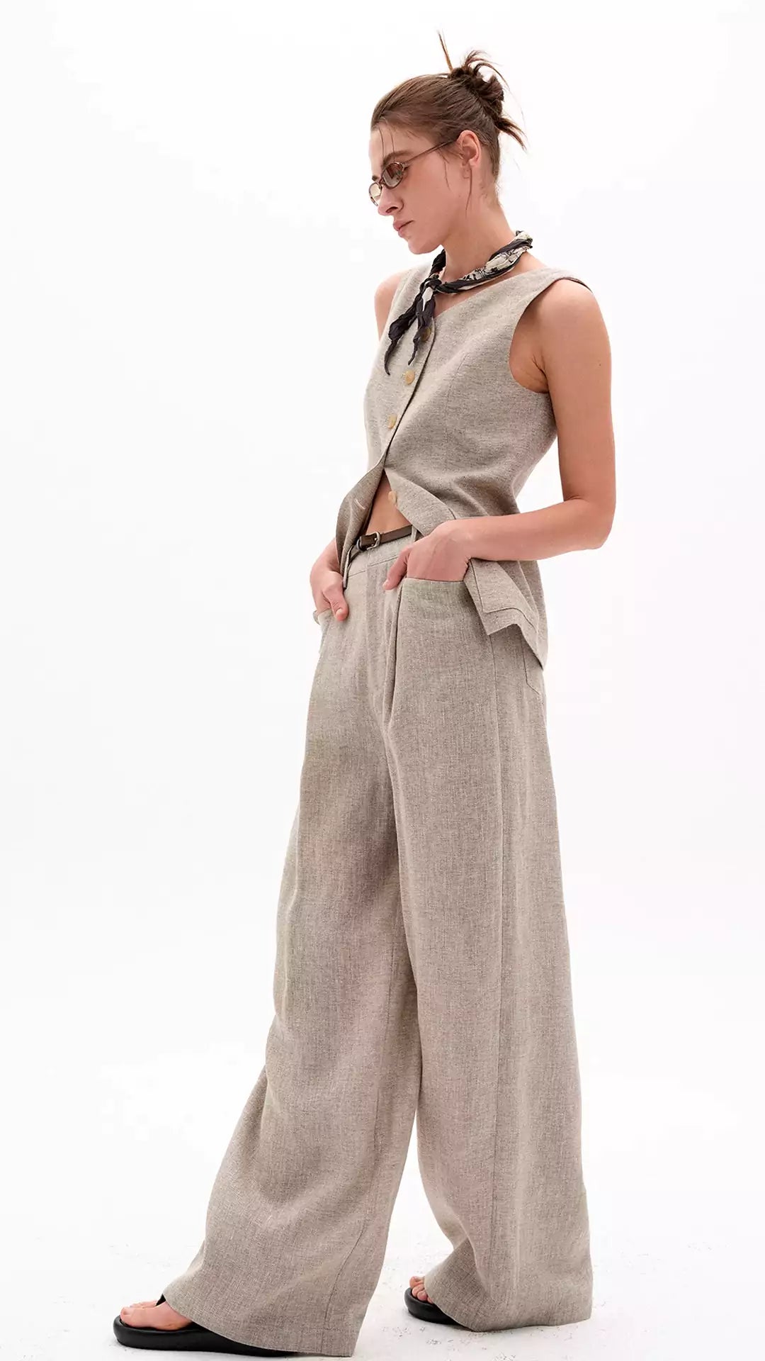 Relaxed Wide-Leg Pants