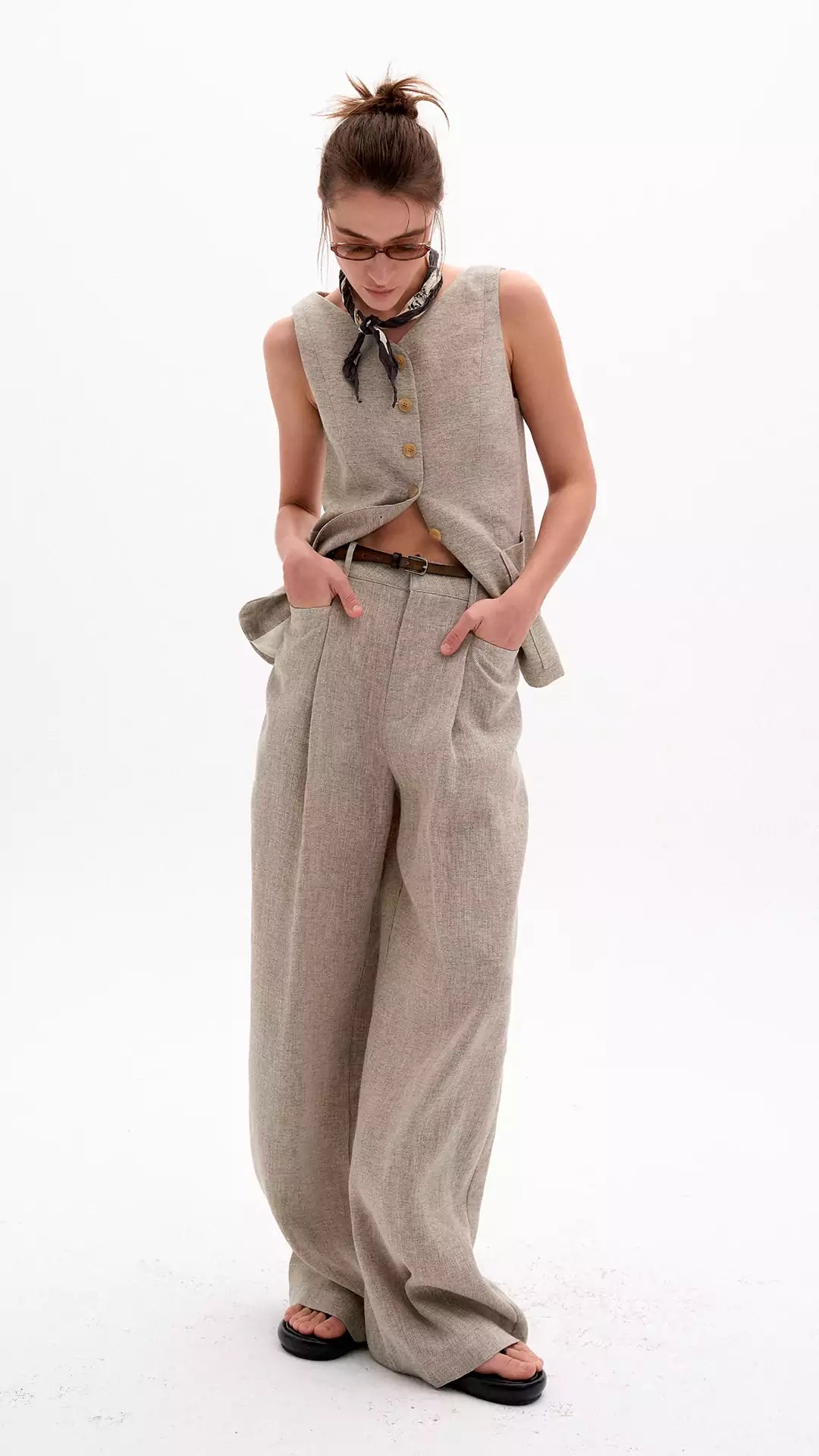 Relaxed Wide-Leg Pants