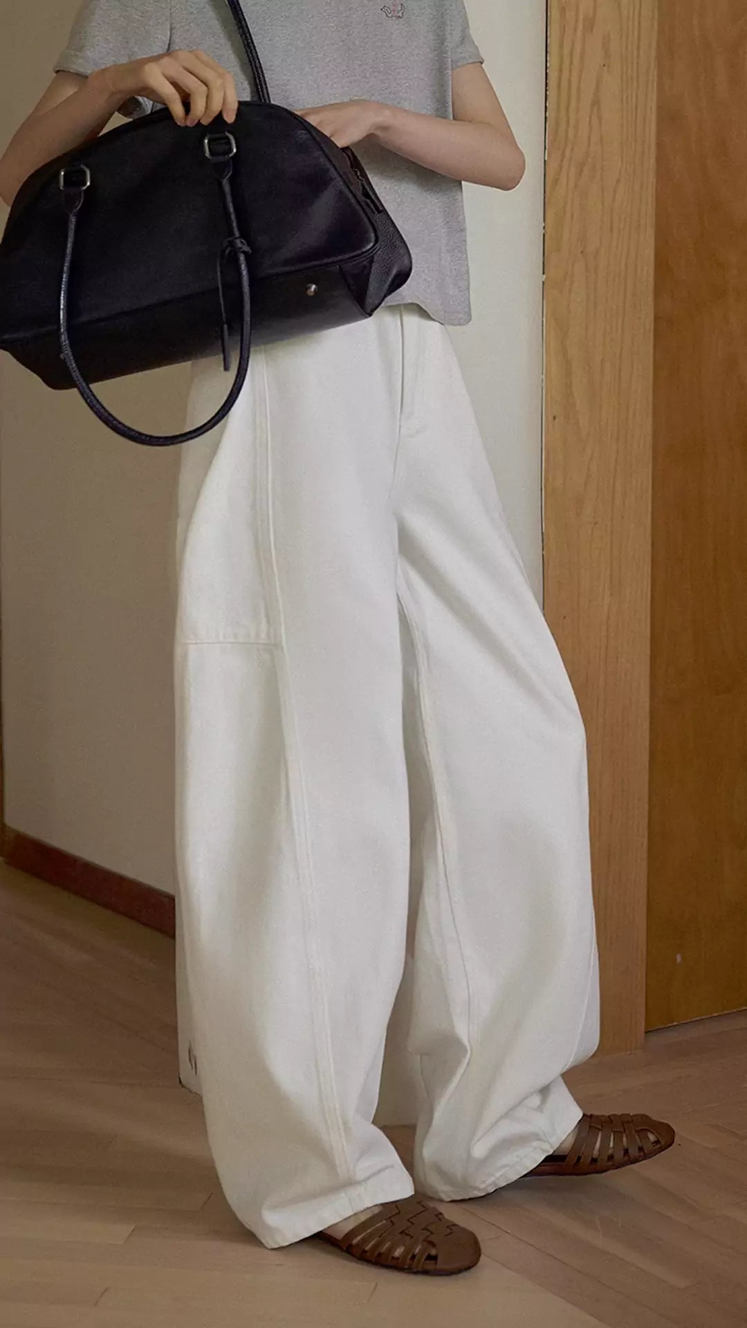 Casual Elegance Luxe Pleated Wide Leg Pants