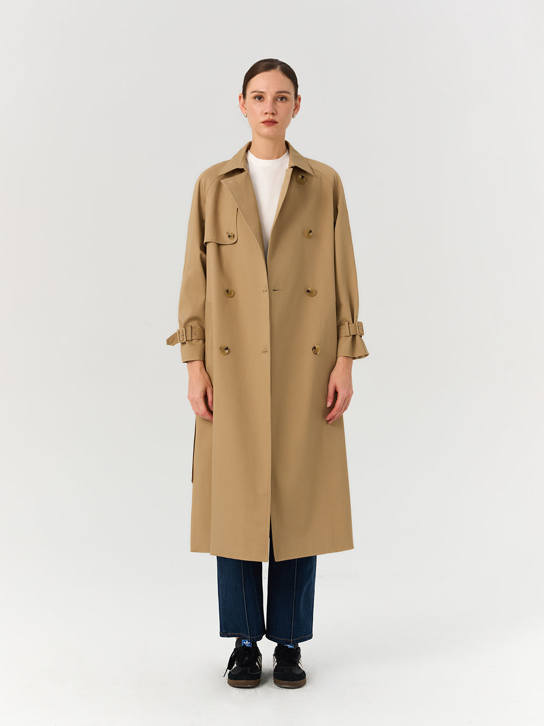 Women's Classic Long Trench Coat