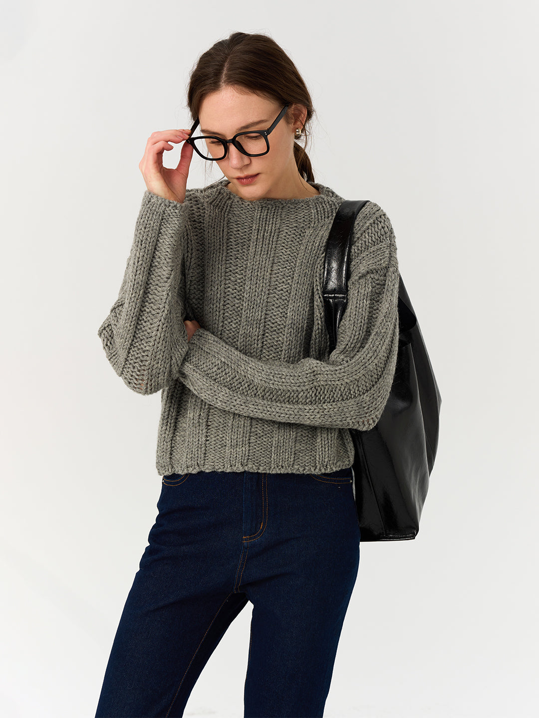 Pure Wool Cable Knit Sweater