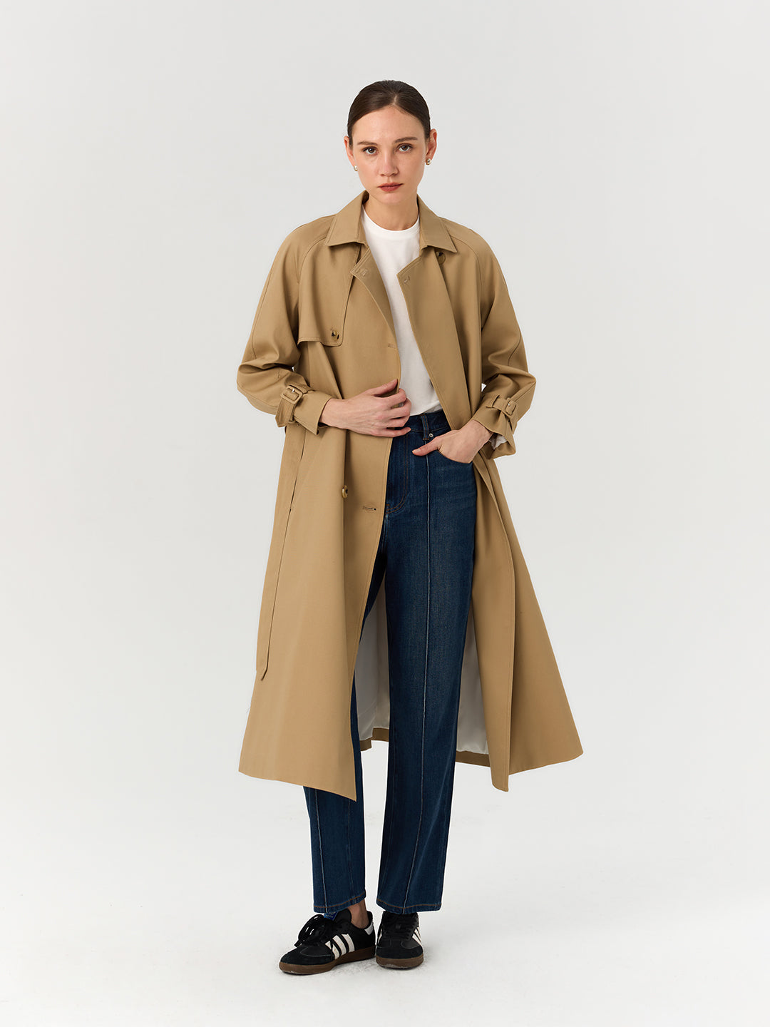 Women's Classic Long Trench Coat