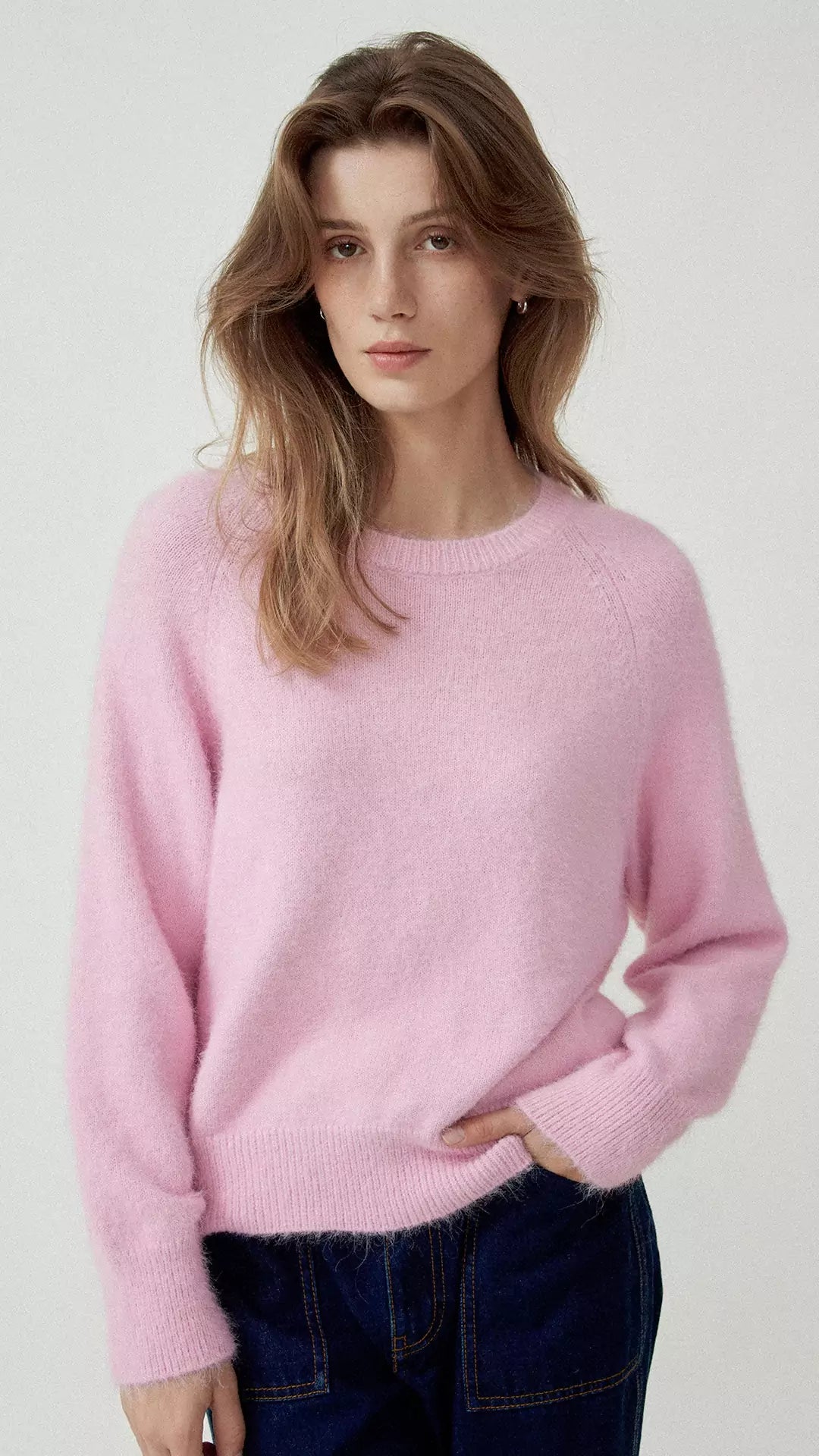 Classic Versatile Round Neck Pullover Sweater