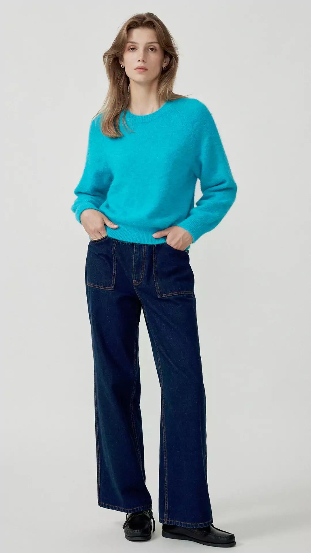 Classic Versatile Round Neck Pullover Sweater