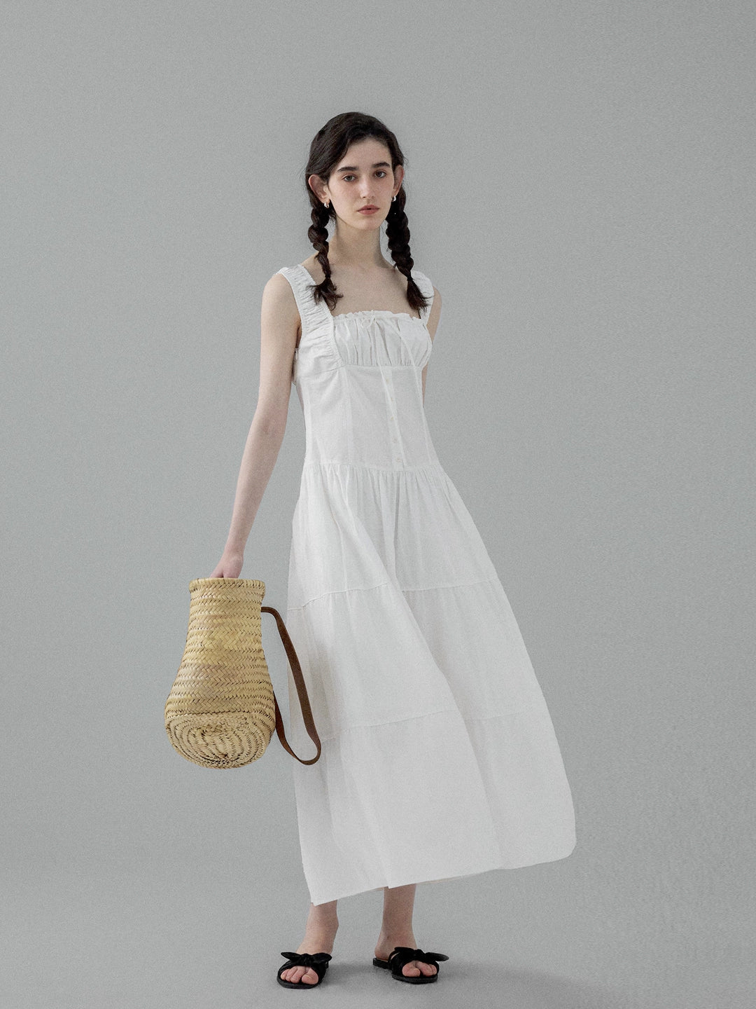 Summer Romantic White Spaghetti Strap Dress