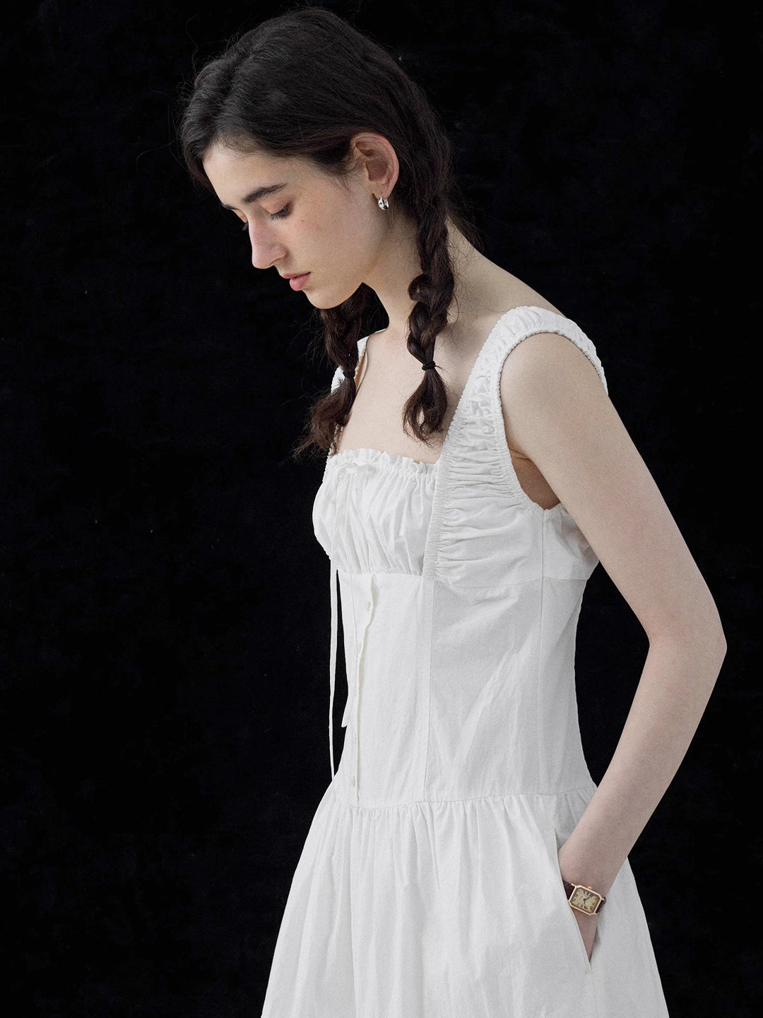 Summer Romantic White Spaghetti Strap Dress