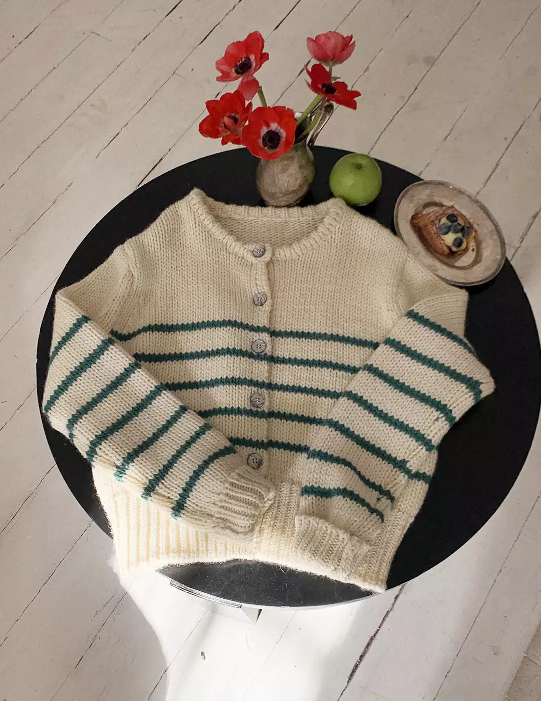 Striped Knitted Cardigan