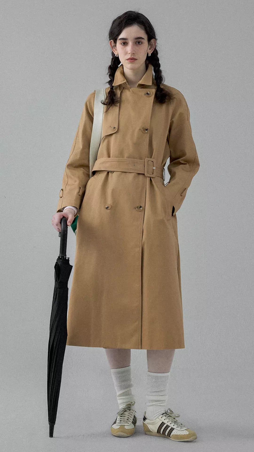 British Windbreaker Midi Coat