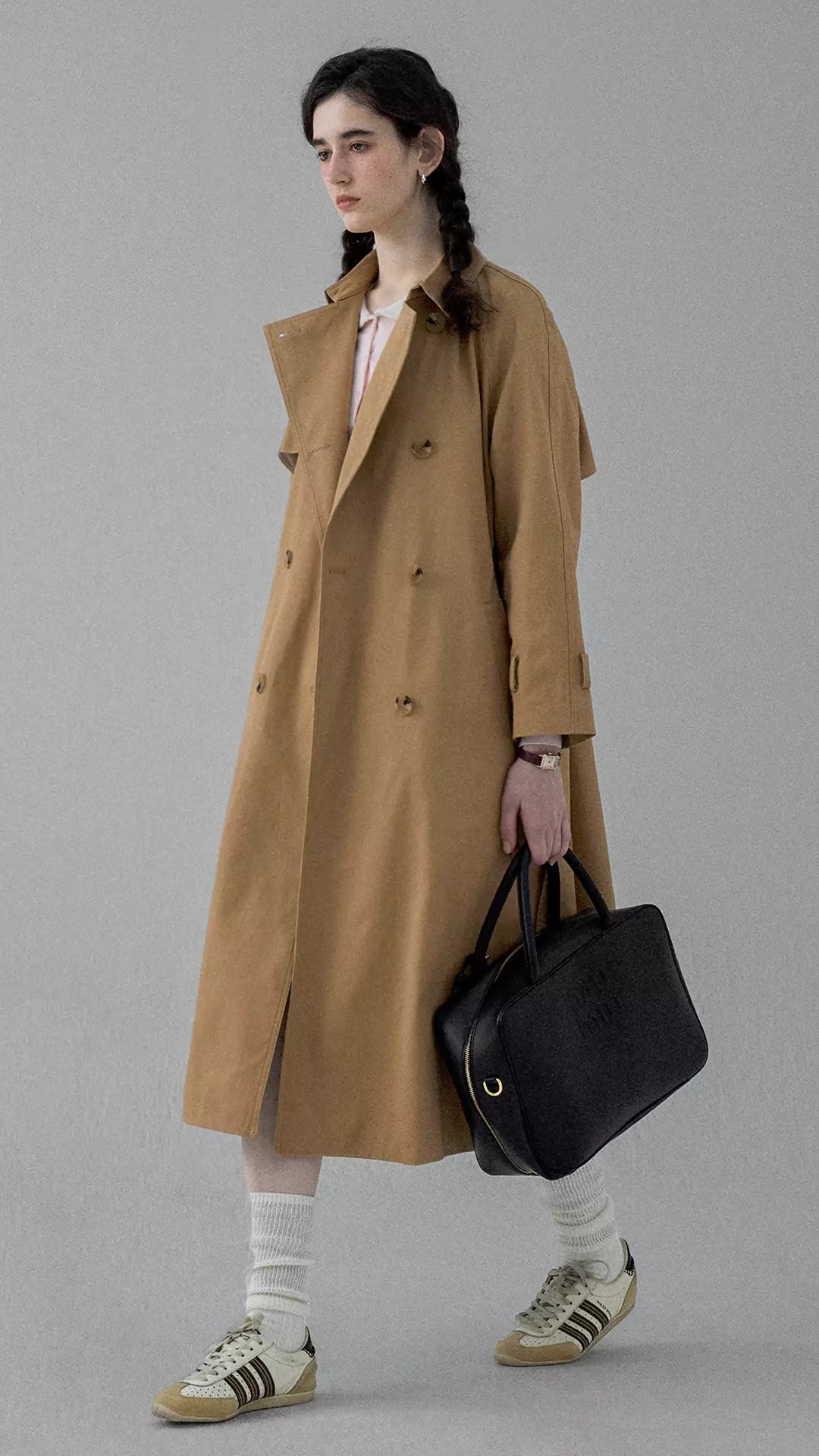 British Windbreaker Midi Coat