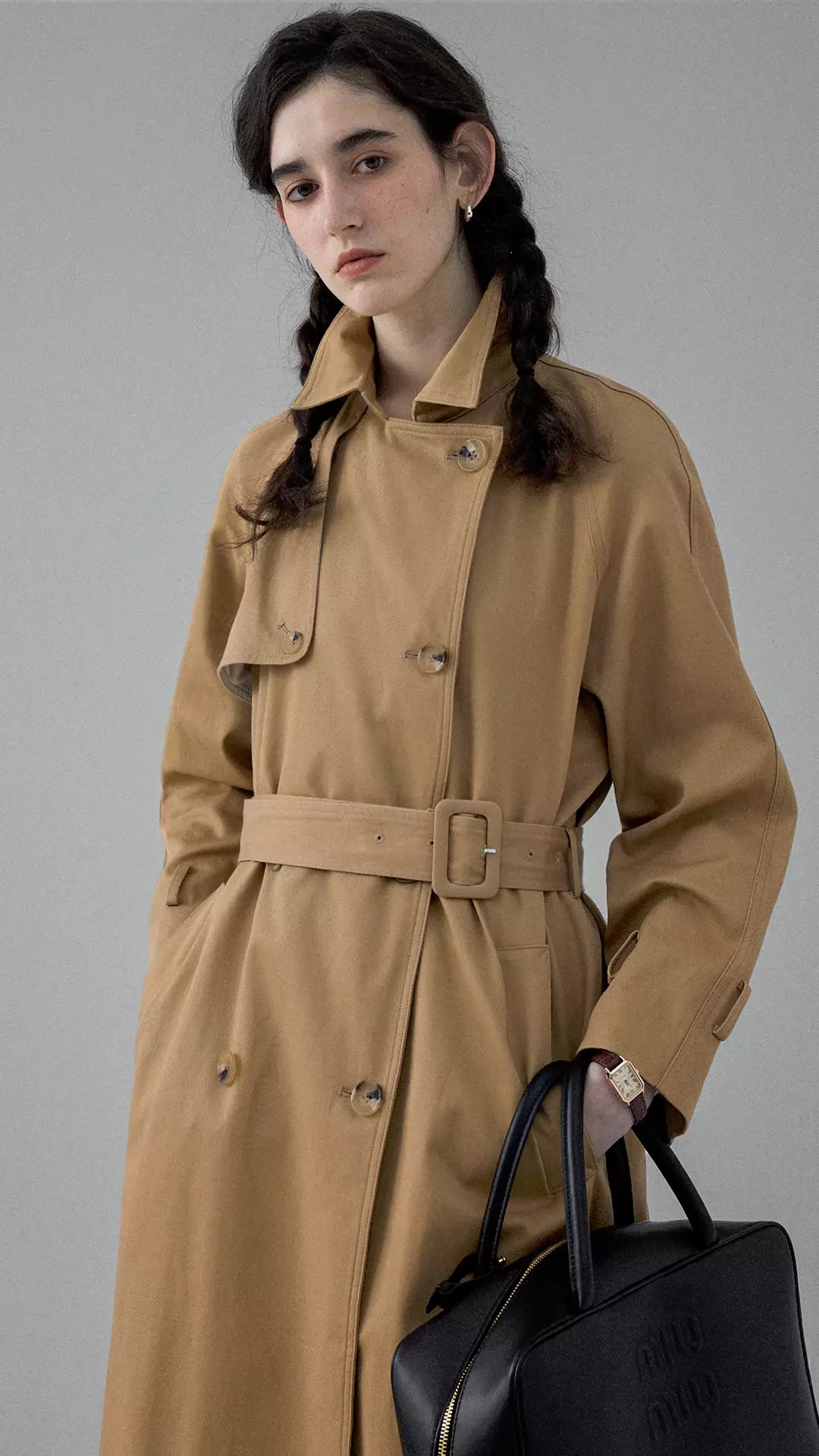 British Windbreaker Midi Coat