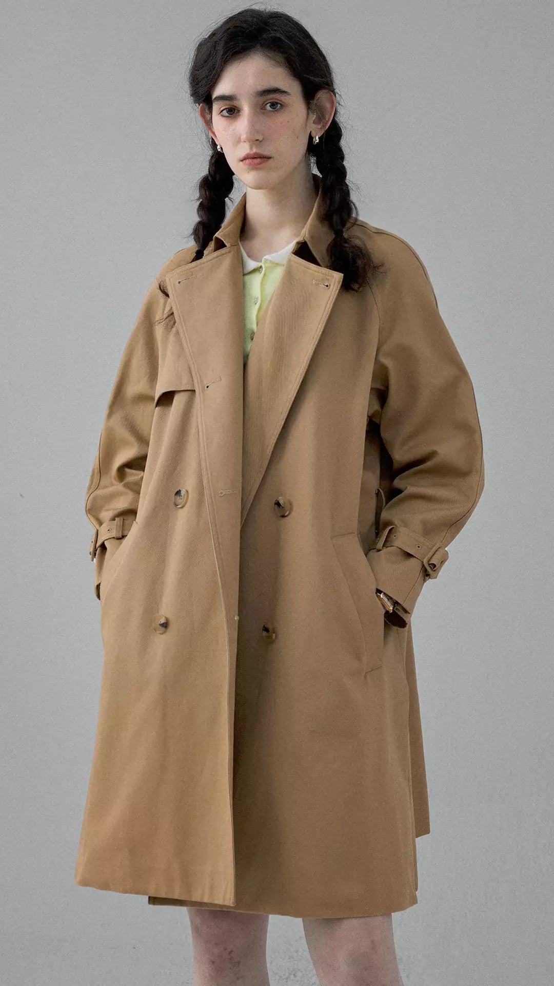 British Windbreaker Midi Coat