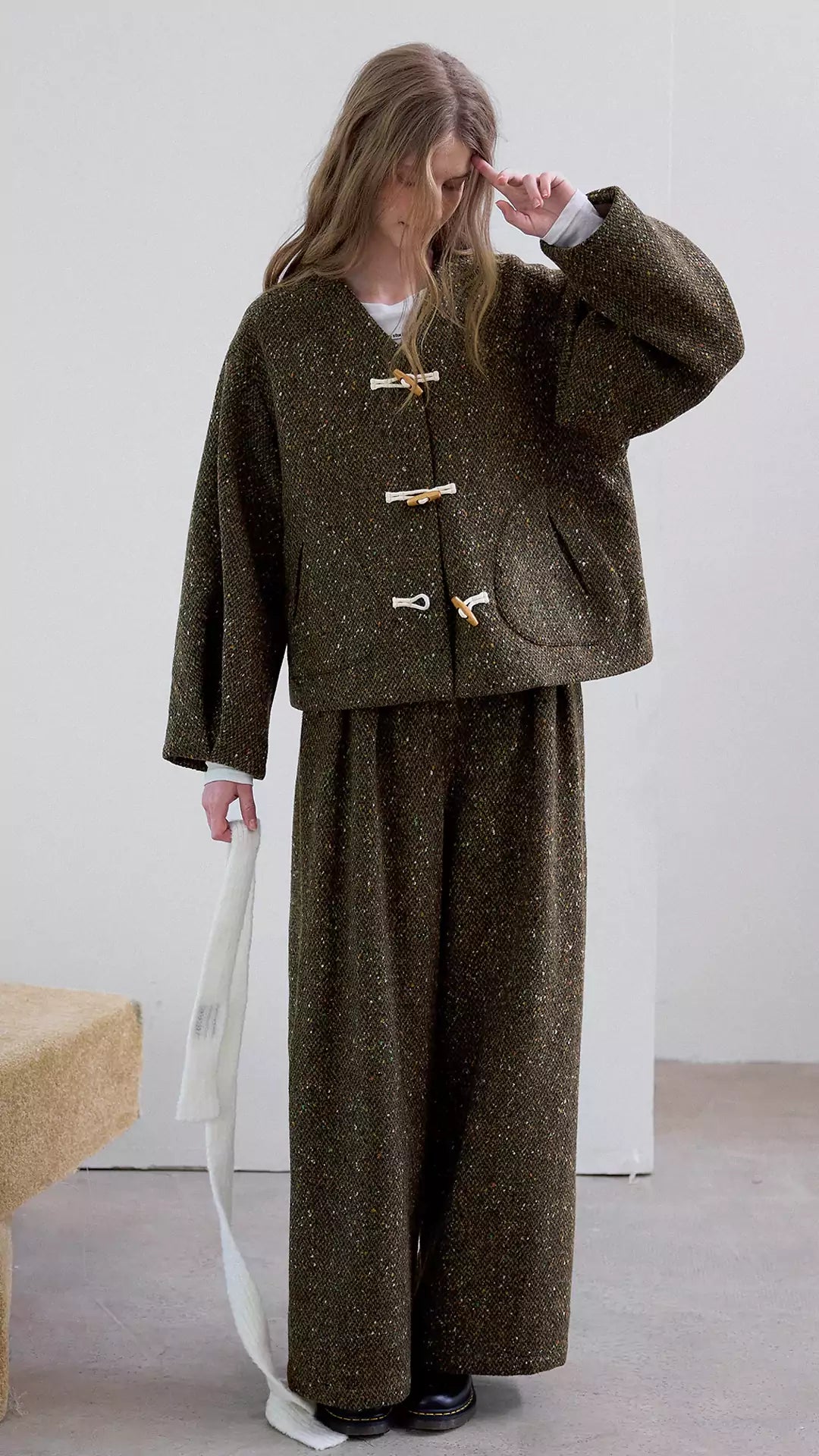 Retro Nordic Style Merino Wool Coat