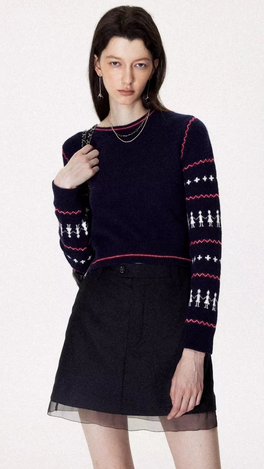 Retro Casual Isle Pullover Knit Sweater