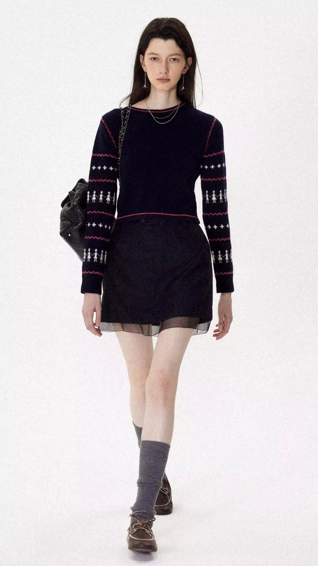 Retro Casual Isle Pullover Knit Sweater