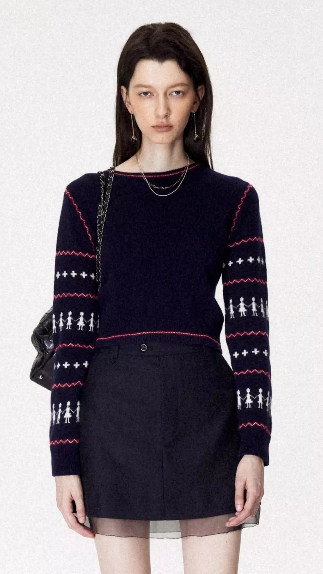 Retro Casual Isle Pullover Knit Sweater