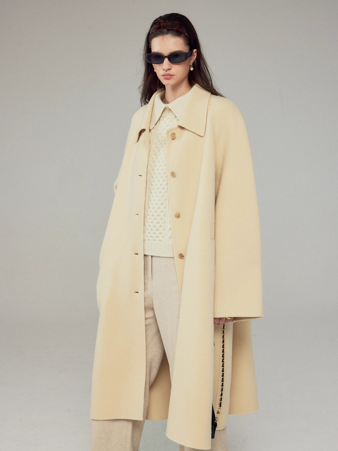 Cashmere Single Overfit Coat