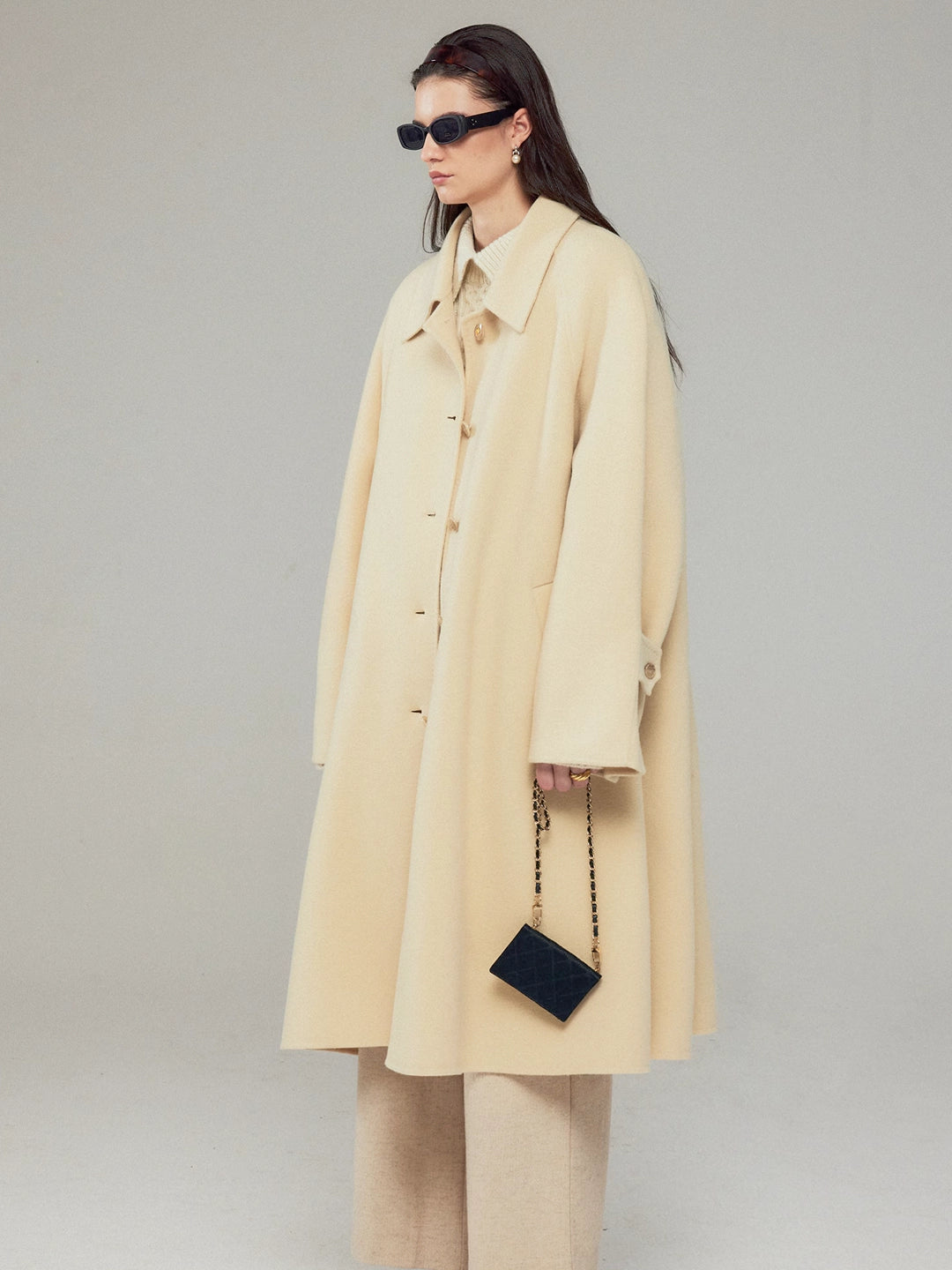 Cashmere Single Overfit Coat