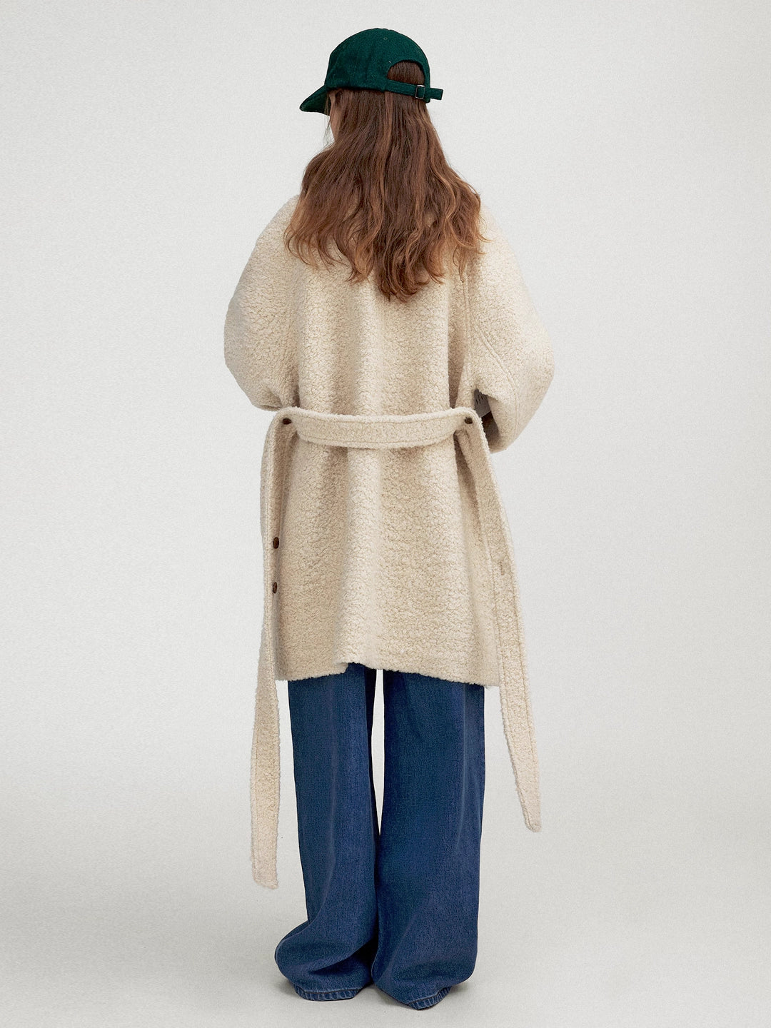 Oversized Wool Blend Midi Coat