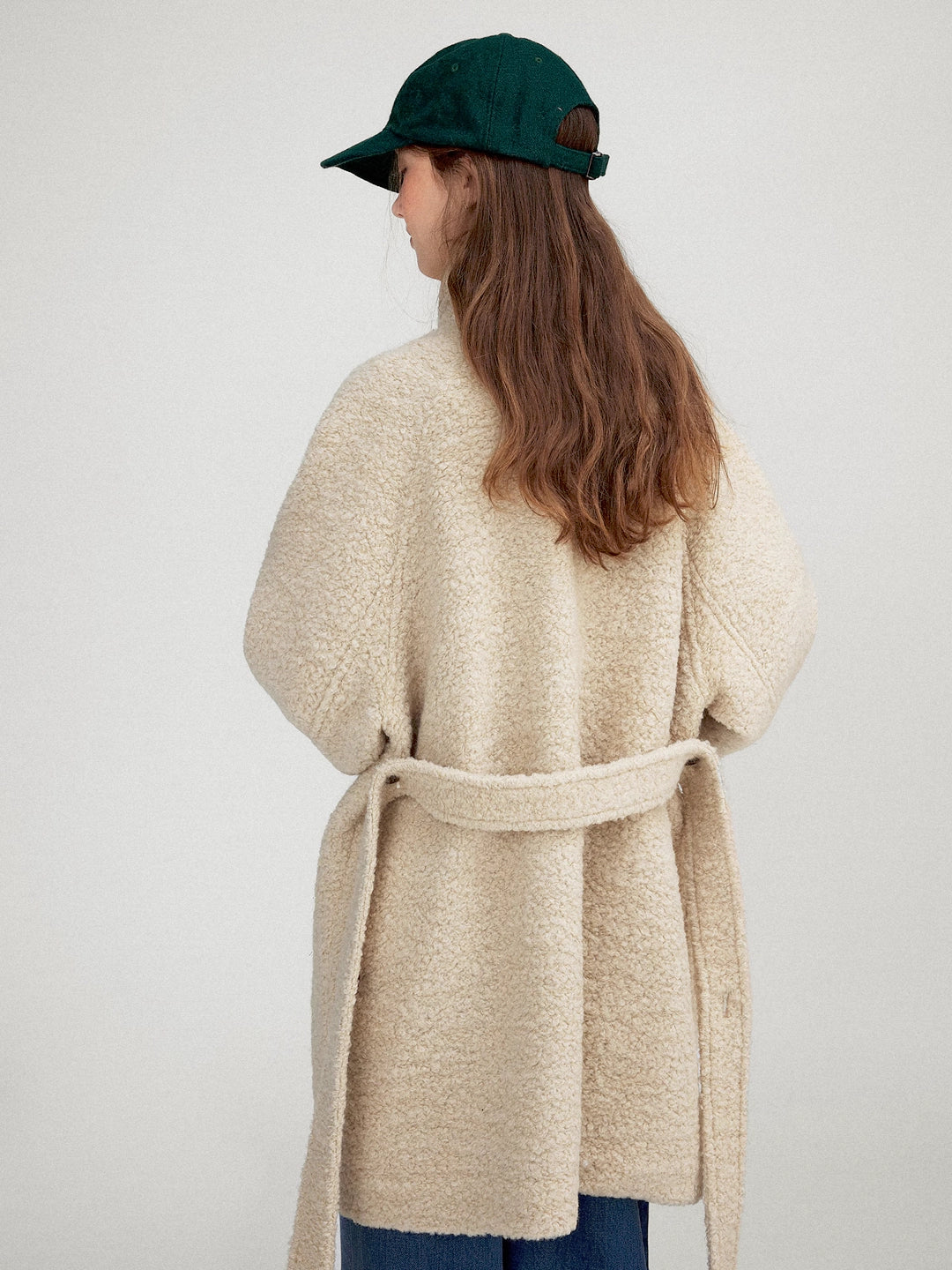 Oversized Wool Blend Midi Coat