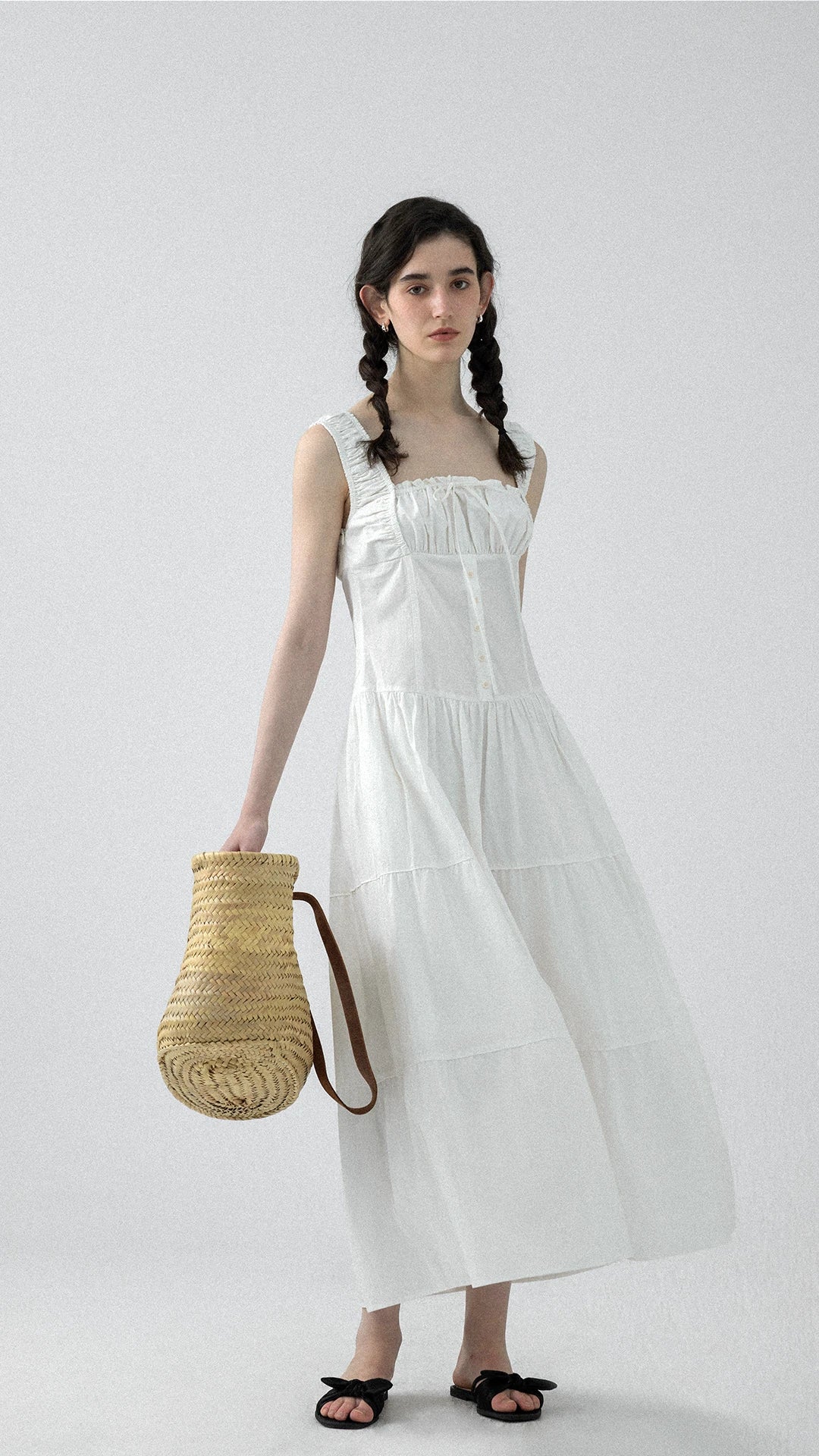 Summer Romantic White Spaghetti Strap Dress