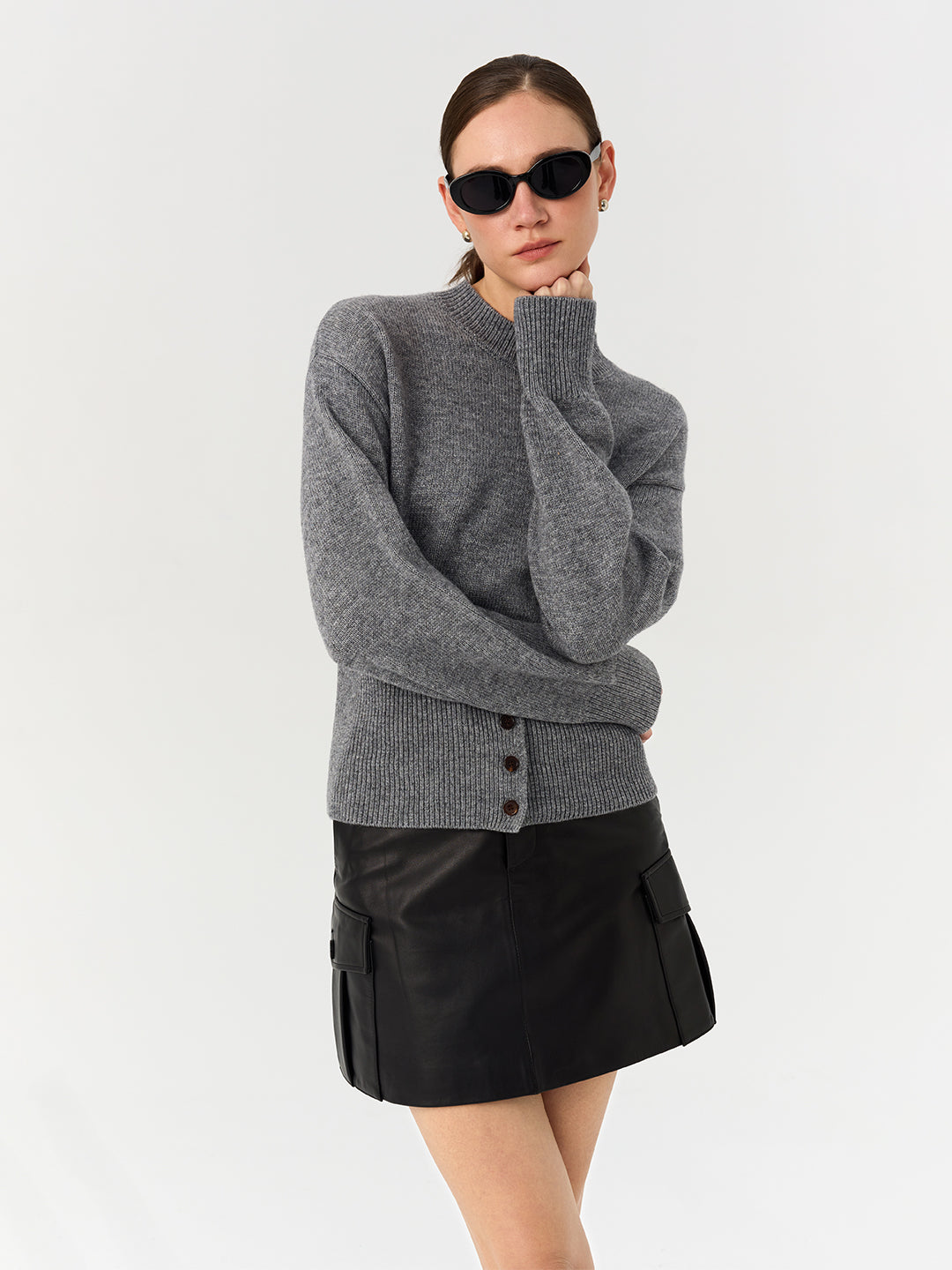 Merino Wool Knit Pullover Sweater