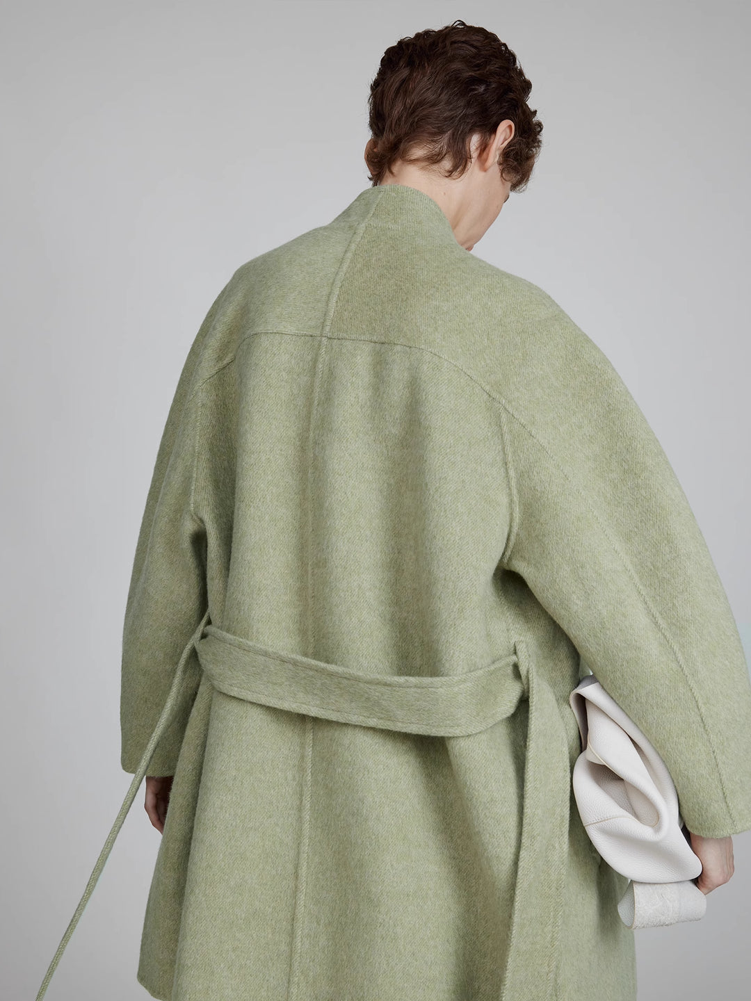 Luxurious Wool-Silk Double-Faced Coat