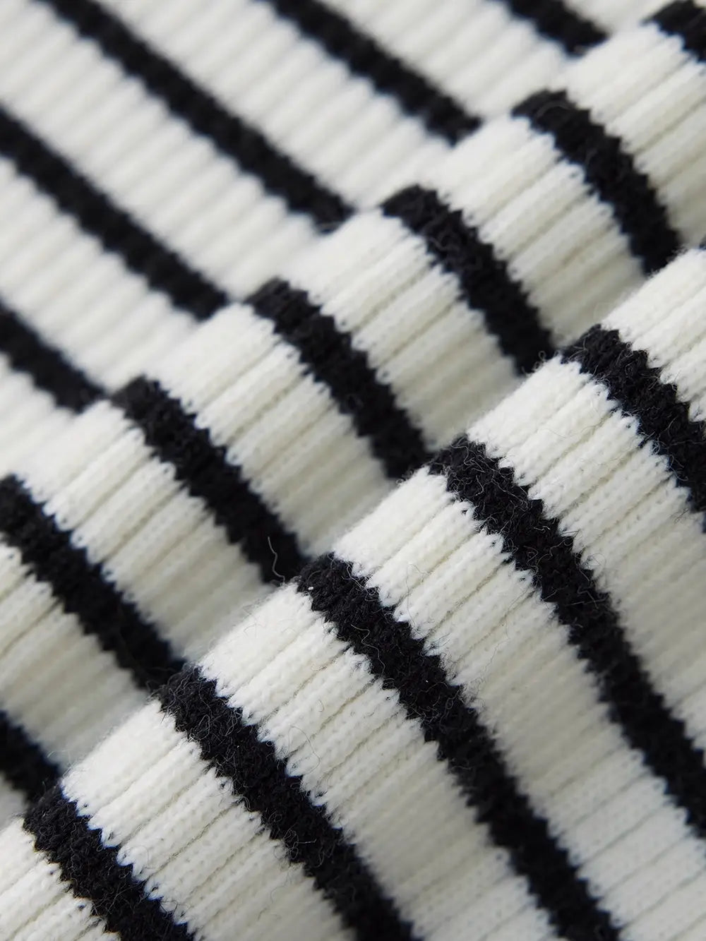 Stripe Round Neck Knitted Cardigan