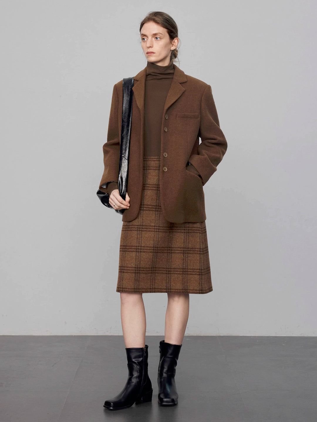 Wool Tweed Boxy Blazer