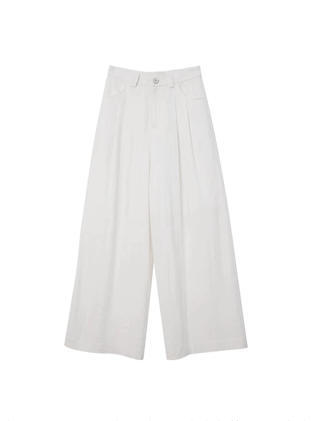 Soft Linen Straight-Leg Trousers